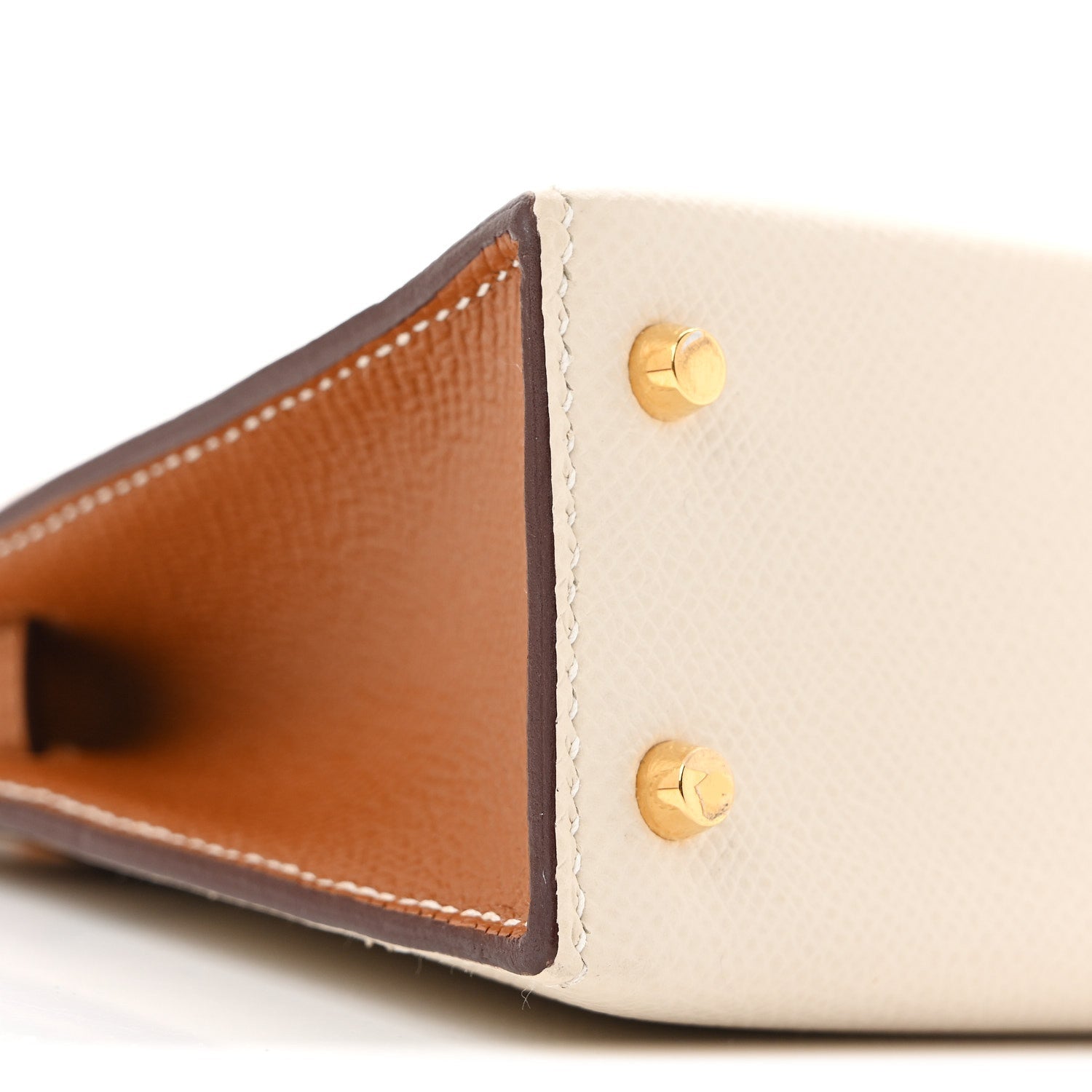 エルメス ミニケリー 20 HSS パーソナルオーダー 外縫い Craie Gold エプソン ゴールド金具 HERMES MINI KELLY 20 HSS PERSONAL ORDER SELLIER CRAIE GOLD EPSOM GOLD HARDWARE