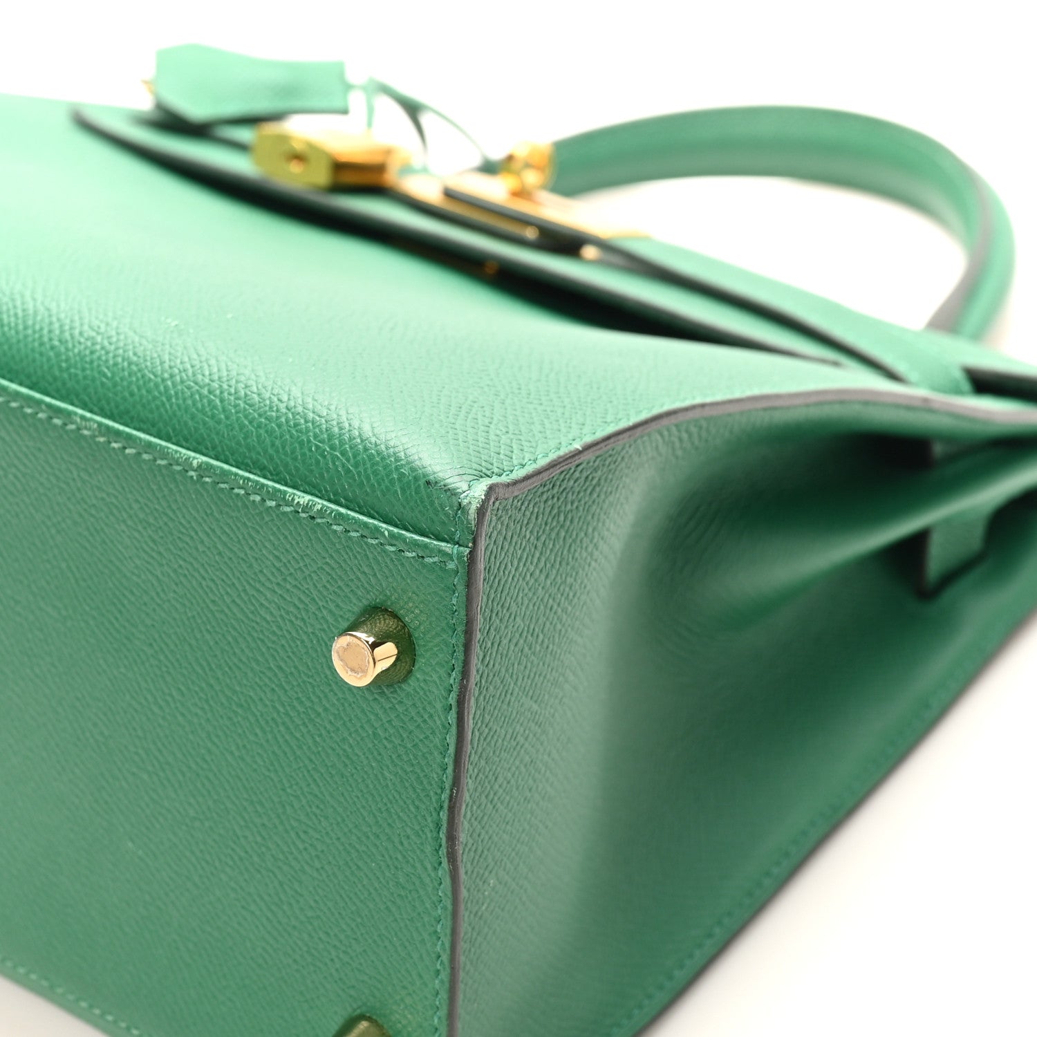 エルメス ケリー 28 外縫い Vert Vertigo エプソン ゴールド金具 HERMES KELLY 28 SELLIER VERT VERTIGO EPSOM GOLD HARDWARE