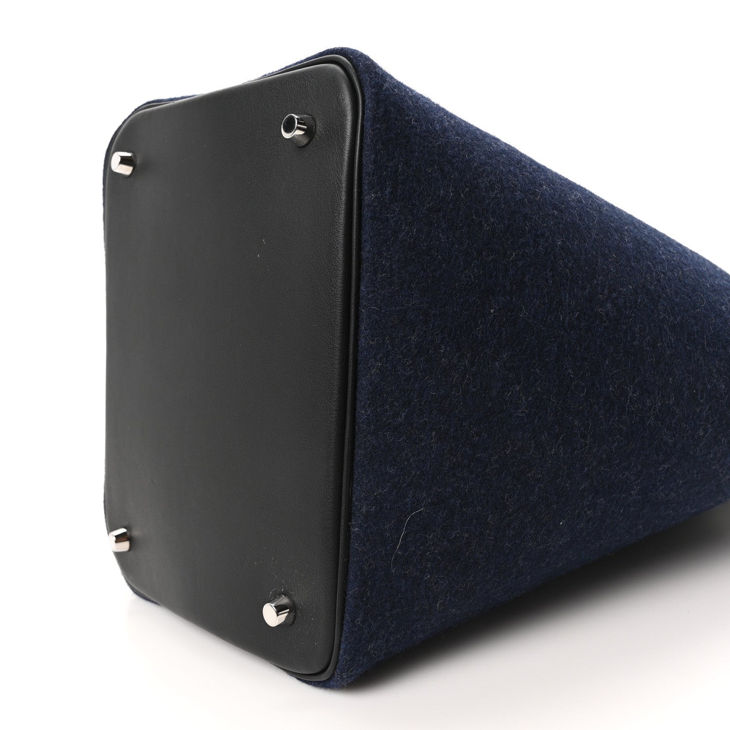 エルメス ピコタン ロック MM 22 Bleu Nuit Black フェルト スイフト シルバー金具 HERMES PICOTIN LOCK MM 22 BLEU NUIT BLACK FELT SWIFT SILVER HARDWARE