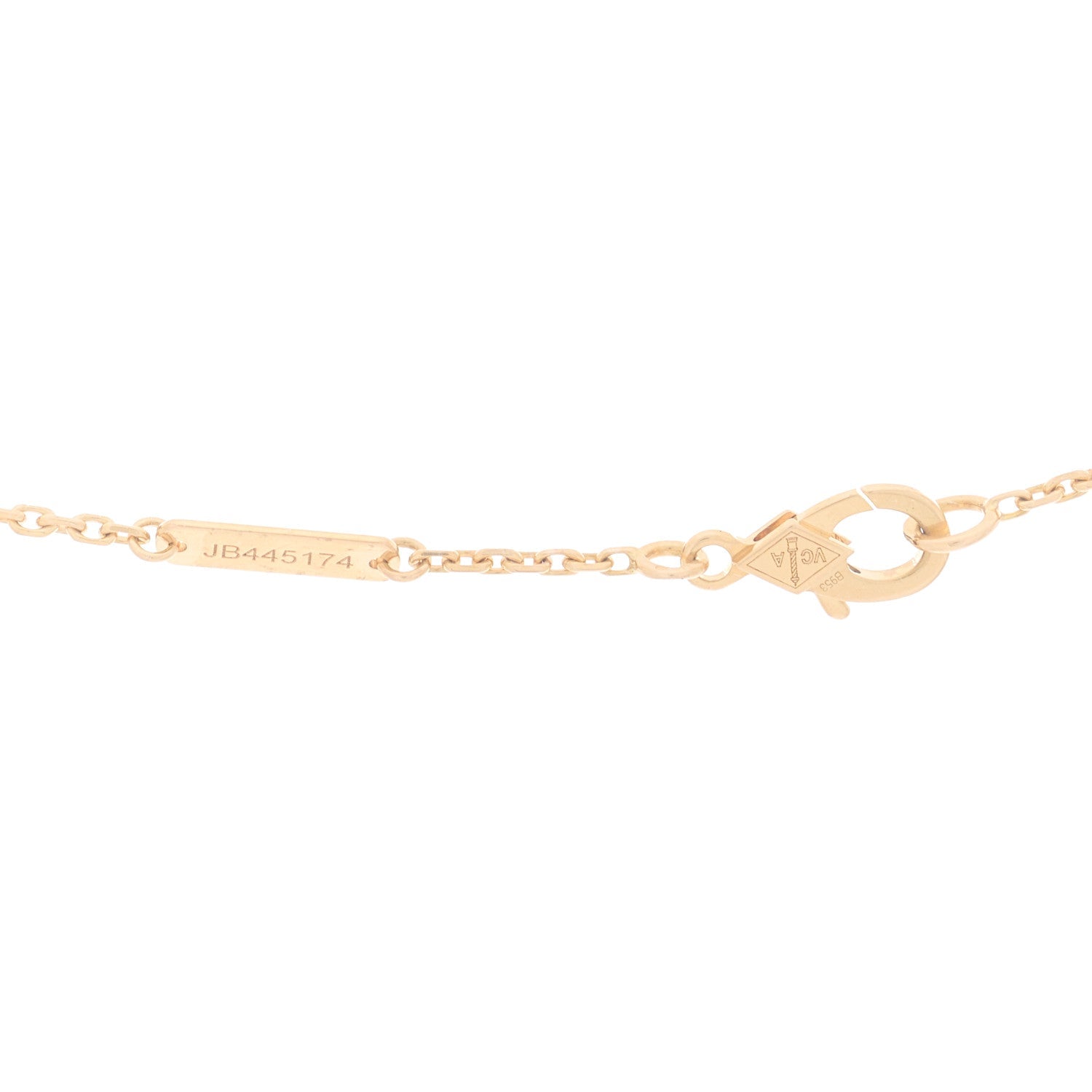 ヴァンクリーフ＆アーペル ヴィンテージアルハンブラ ペンダントネックレス ダイヤモンド 18K ローズゴールド VAN CLEEF & ARPELS VINTAGE ALHAMBRA PENDANT NECKLACE DIAMOND 18K ROSE GOLD