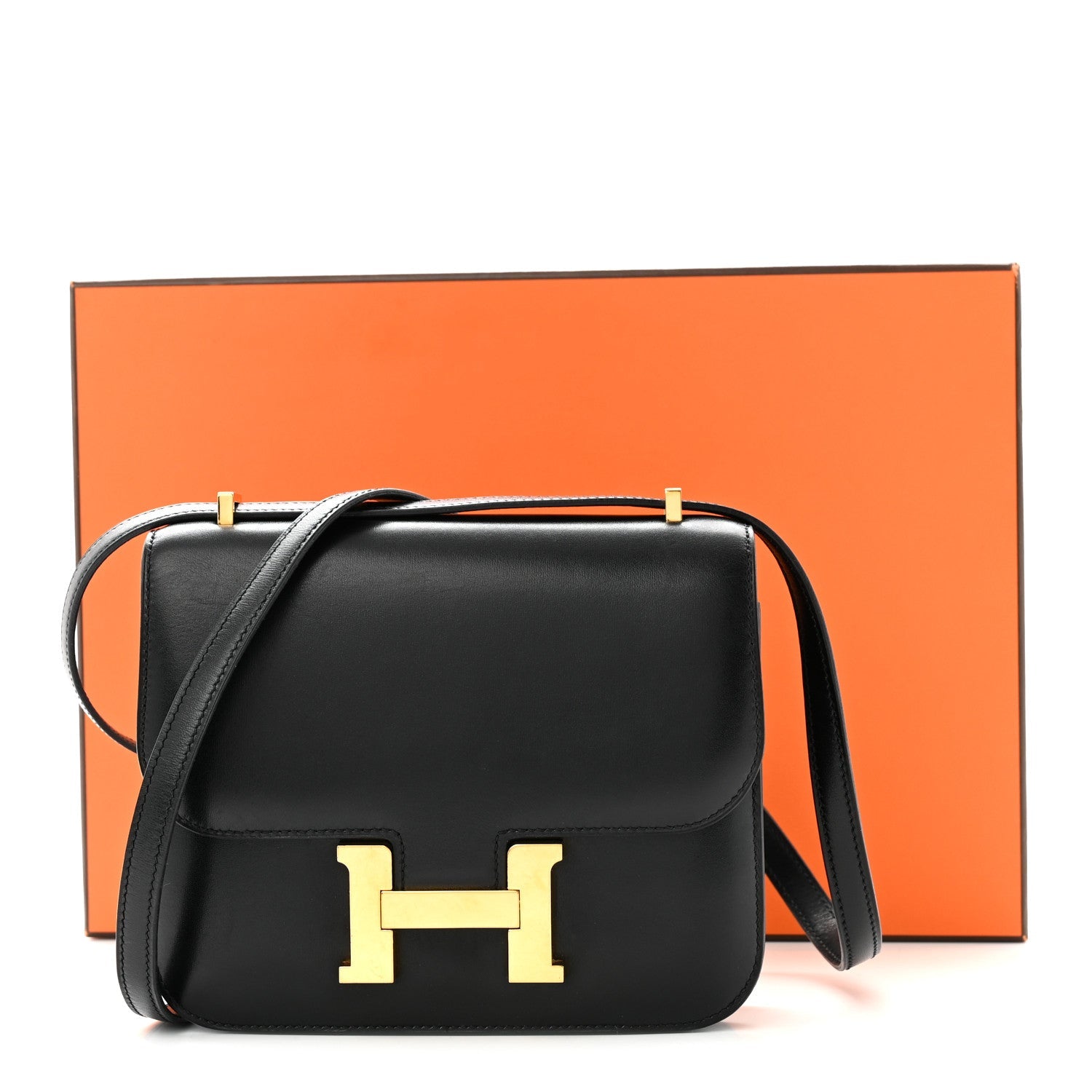 エルメス ミニコンスタンス 18 Black ボックス ゴールド金具 HERMES MINI CONSTANCE 18 BLACK BOX GOLD HARDWARE