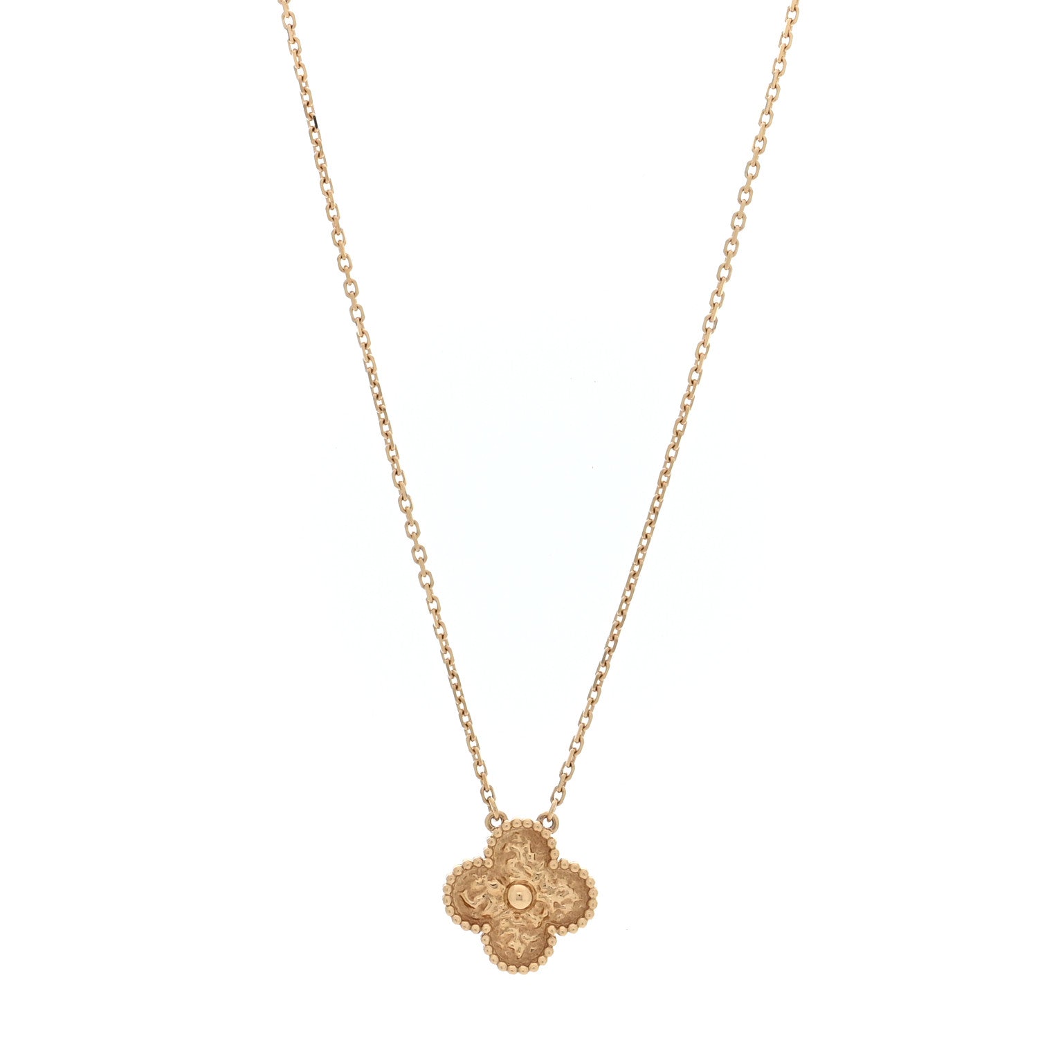 ヴァンクリーフ＆アーペル ヴィンテージアルハンブラ ペンダントネックレス 18K イエローゴールド VAN CLEEF & ARPELS VINTAGE ALHAMBRA PENDANT NECKLACE 18K YELLOW GOLD