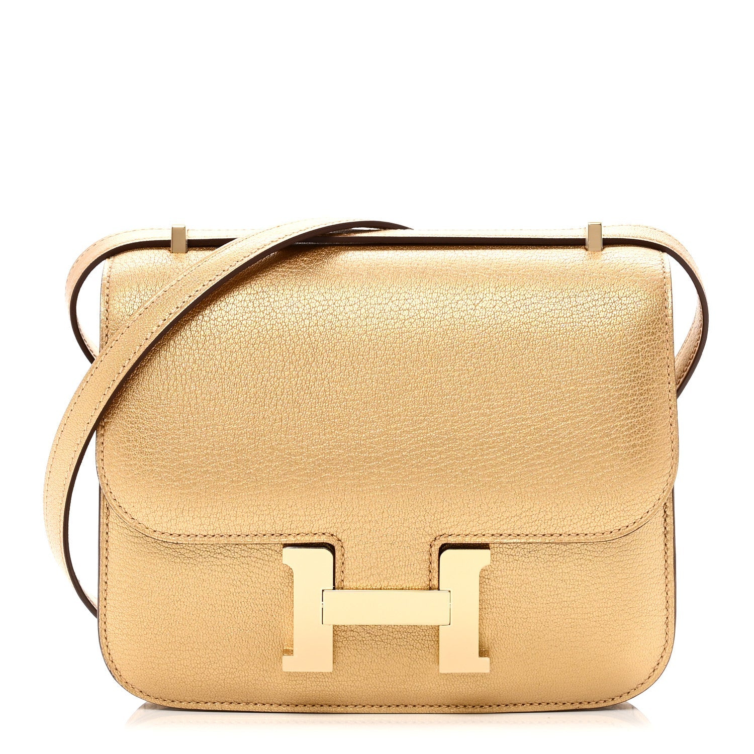 エルメス ミロワール ミニコンスタンス 18 Dore シェーブル パーマブラス金具 シャンパンゴールド金具 HERMES MINI CONSTANCE 18 DORE CHEVRE