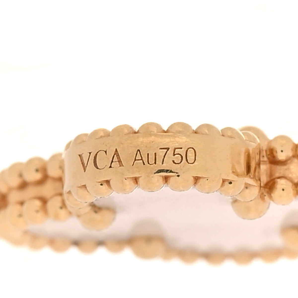 Van Cleef & Arpels Vintage Alhambra 5 Motifs Bracelet Mother of Pearl 18K Yellow Gold