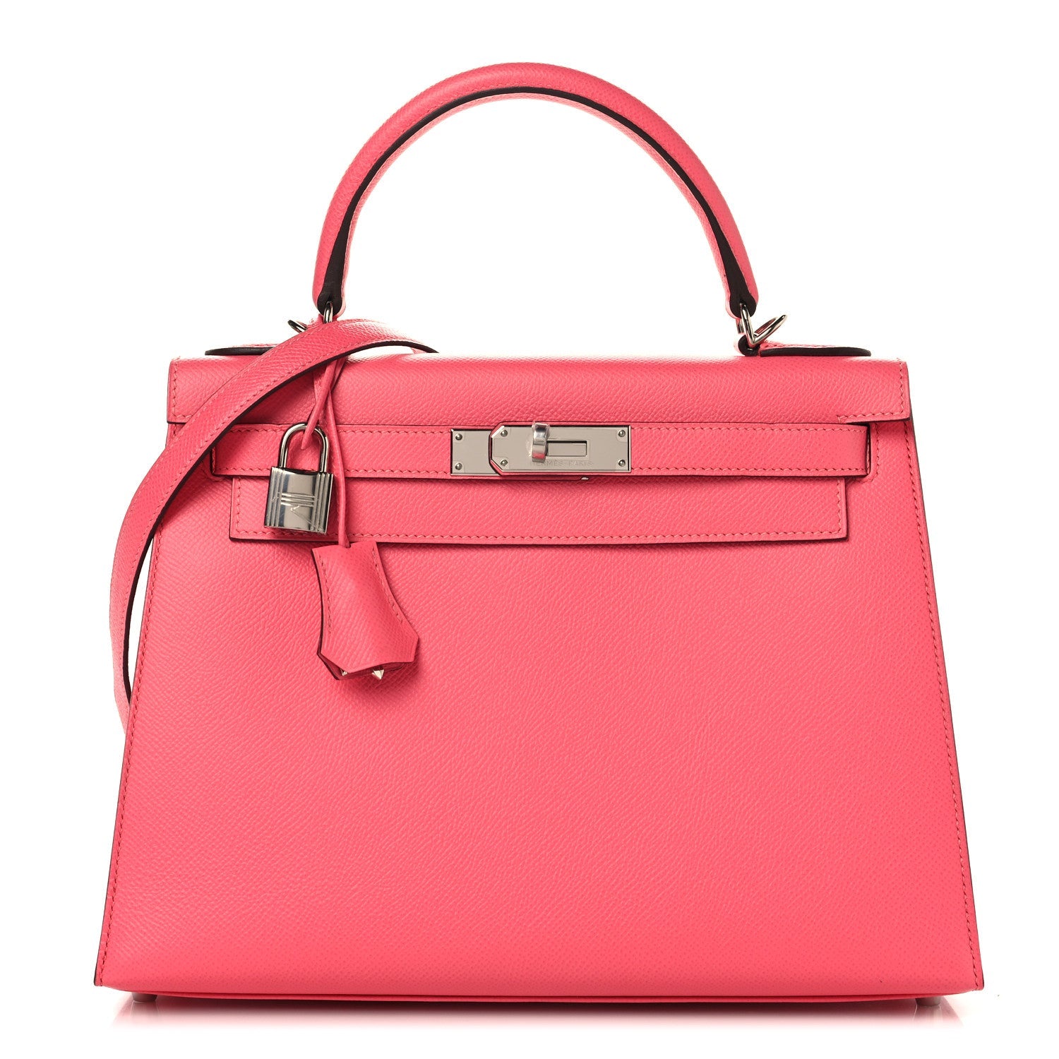 エルメス ケリー 28 外縫い Rose Azalee エプソン シルバー金具 HERMES KELLY 28 SELLIER ROSE AZALEE EPSOM SILVER HARDWARE