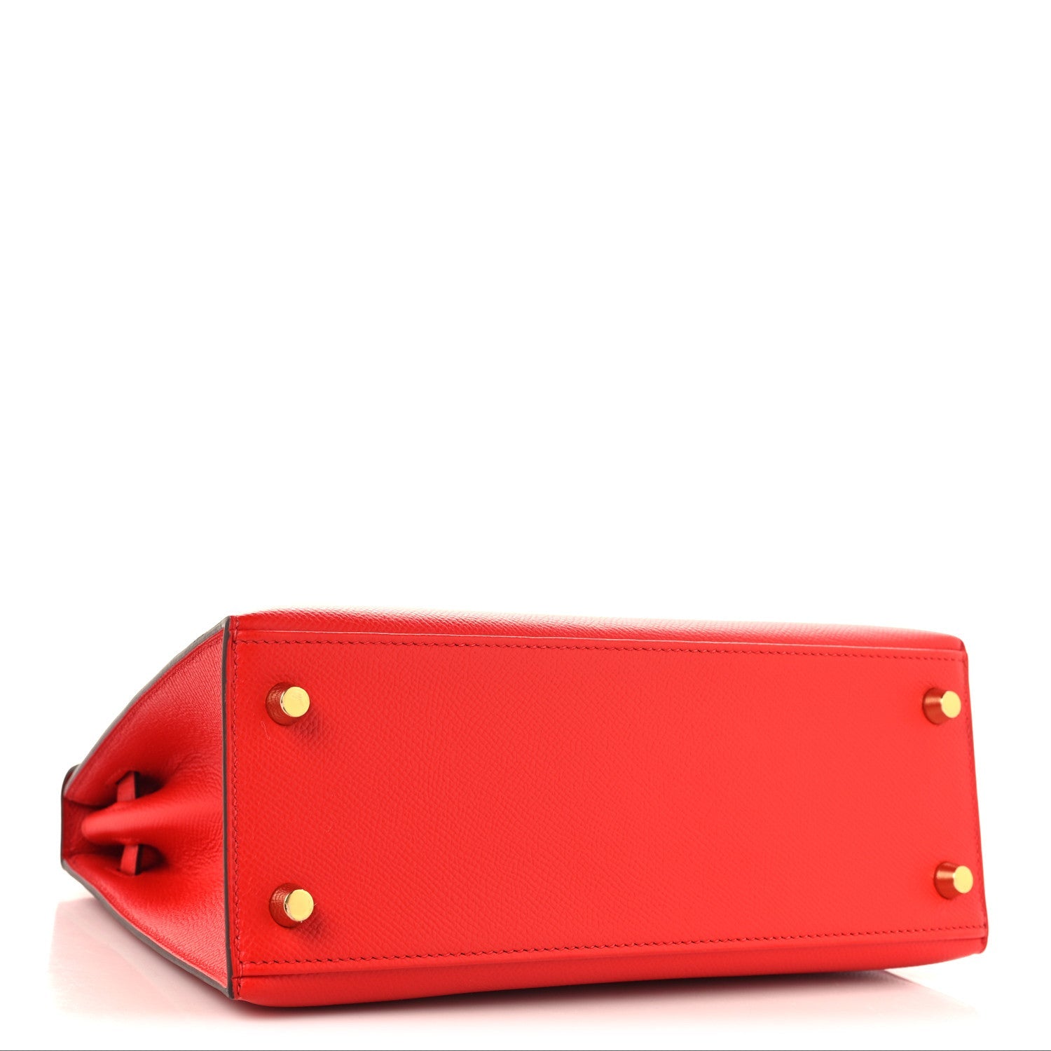 HERMES KELLY 25 SELLIER ROUGE DE COEUR EPSOM GOLD HARDWARE