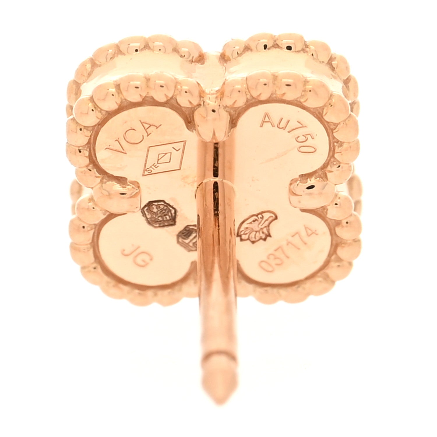 ヴァンクリーフ＆アーペル スウィートアルハンブラ ピアス カーネリアン 18K ローズゴールド VAN CLEEF & ARPELS SWEET ALHAMBRA EARRINGS CARNELIAN 18K ROSE GOLD