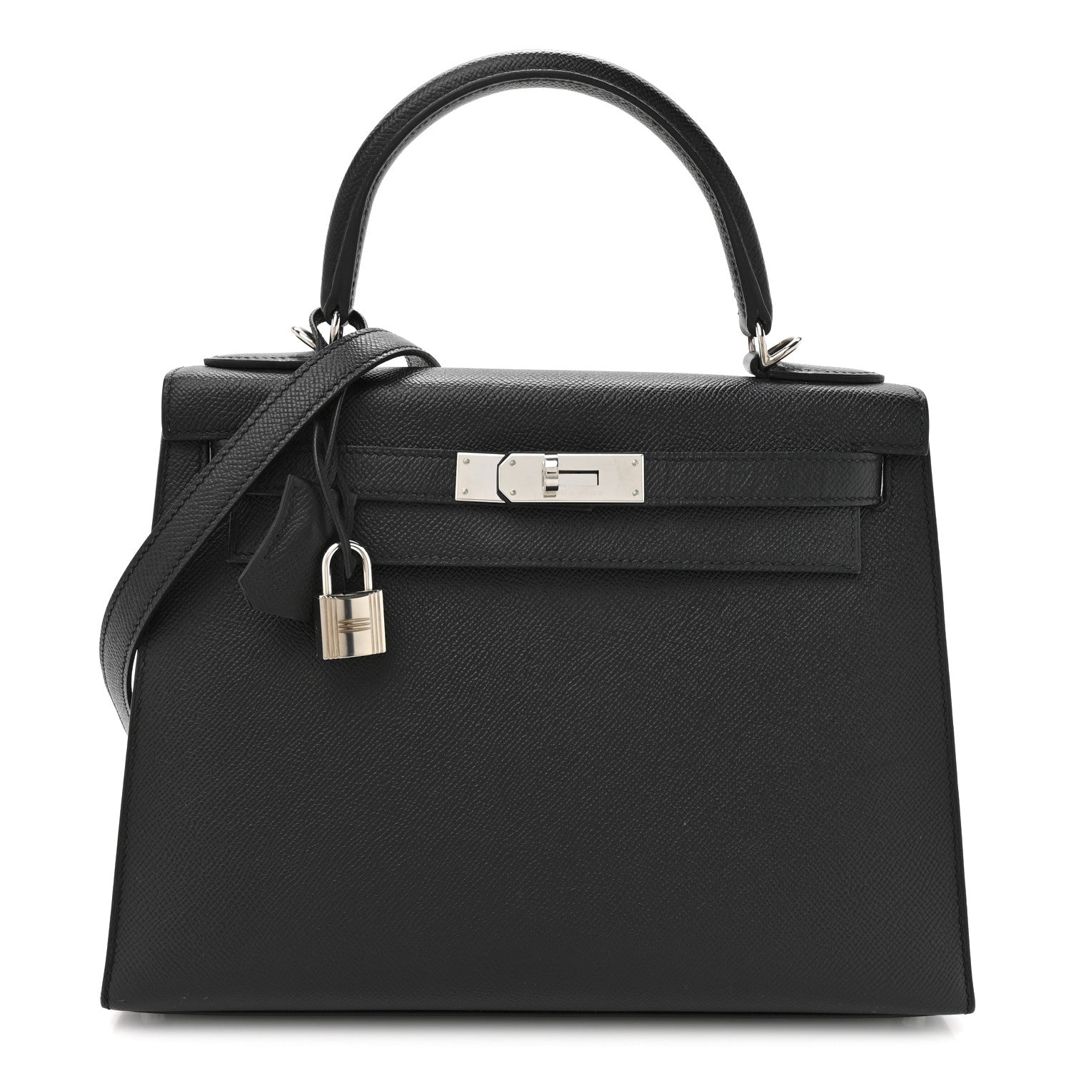 エルメス ケリー 28 外縫い Black エプソン シルバー金具 HERMES KELLY 28 SELLIER BLACK EPSOM SILVER HARDWARE
