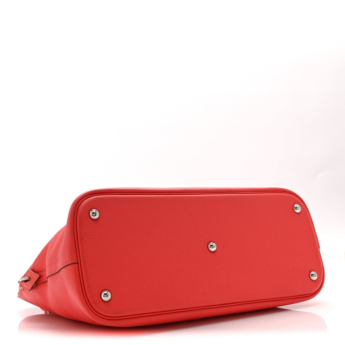 Hermès Bolide 35 Rouge Pivoine Taurillon Clemence Silver Hardware