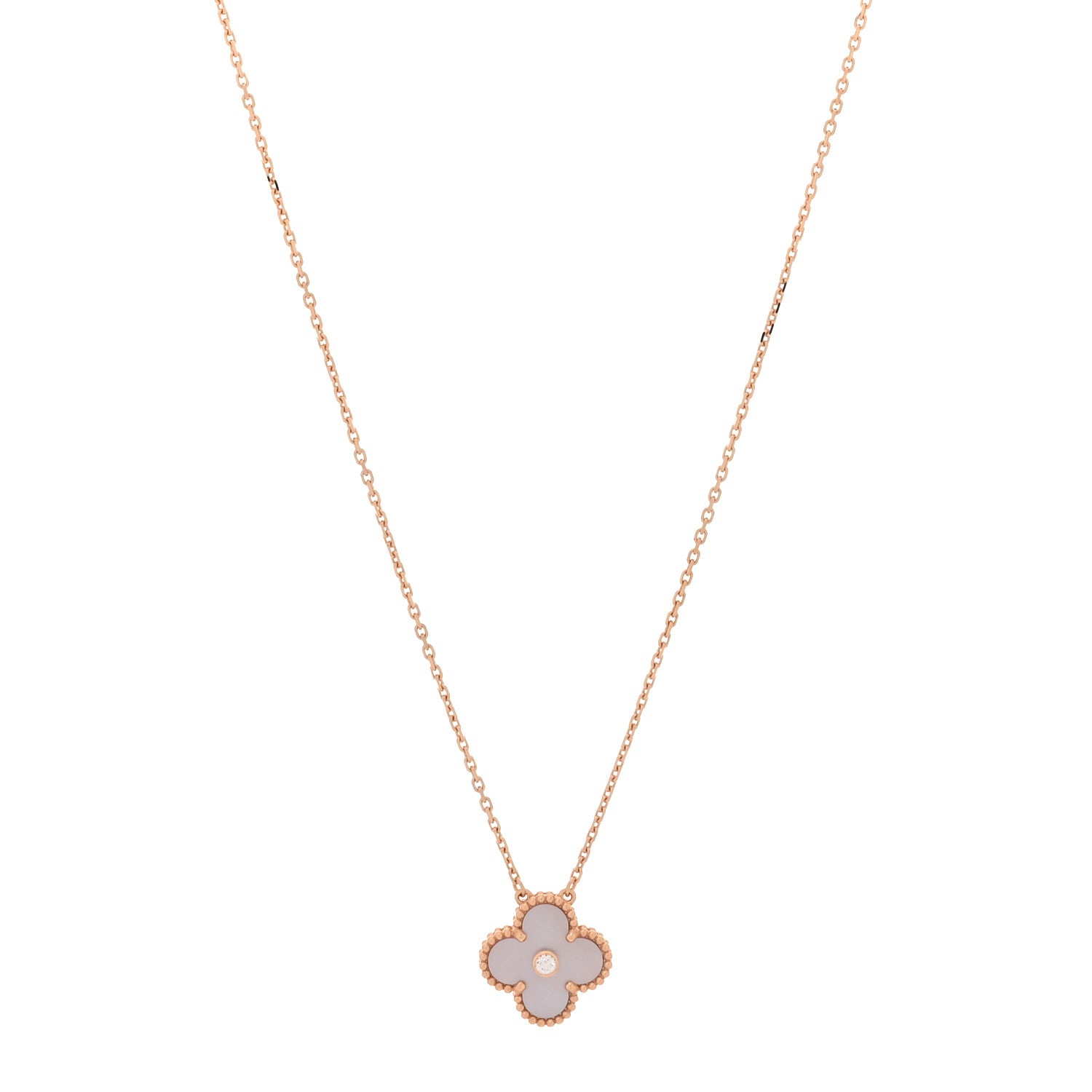 ヴァンクリーフ＆アーペル ヴィンテージアルハンブラ ペンダントネックレス マルチカラー 18K ローズゴールド VAN CLEEF & ARPELS VINTAGE ALHAMBRA PENDANT NECKLACE MULTICOLOR 18K ROSE GOLD