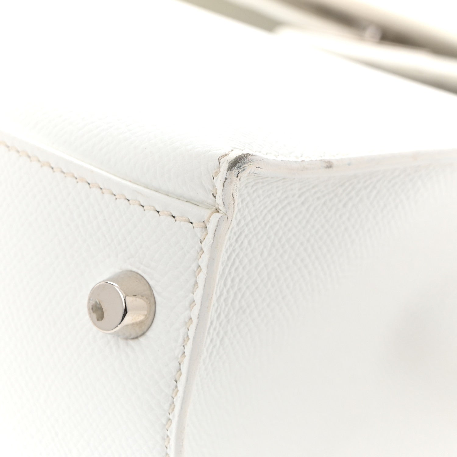 エルメス ケリー32 外縫い White エプソン シルバー金具 HERMES KELLY32 SELLIER WHITE EPSOM SILVER HARDWARE