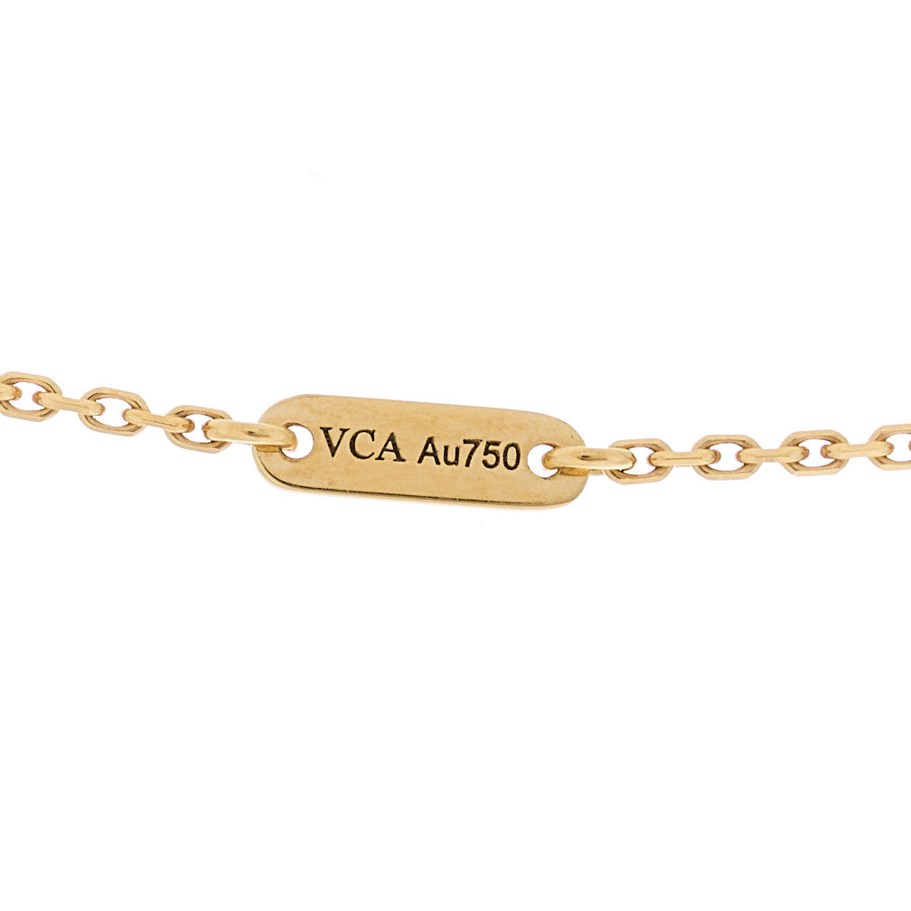 ヴァンクリーフ＆アーペル スウィートアルハンブラ ペンダントネックレス マザーオブパール 18K イエローゴールド VAN CLEEF & ARPELS SWEET ALHAMBRA PENDANT NECKLACE MOTHER OF PEARL 18K YELLOW GOLD