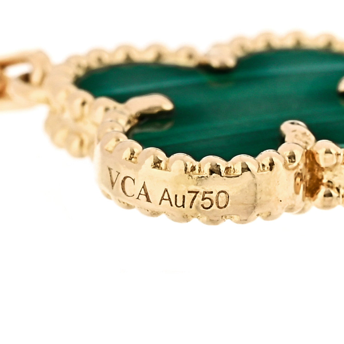 ヴァンクリーフ＆アーペル ヴィンテージアルハンブラ 5モチーフ ブレスレット マラカイト 18K イエローゴールド VAN CLEEF & ARPELS VINTAGE ALHAMBRA 5 MOTIFS BRACELET MALACHITE 18K YELLOW GOLD