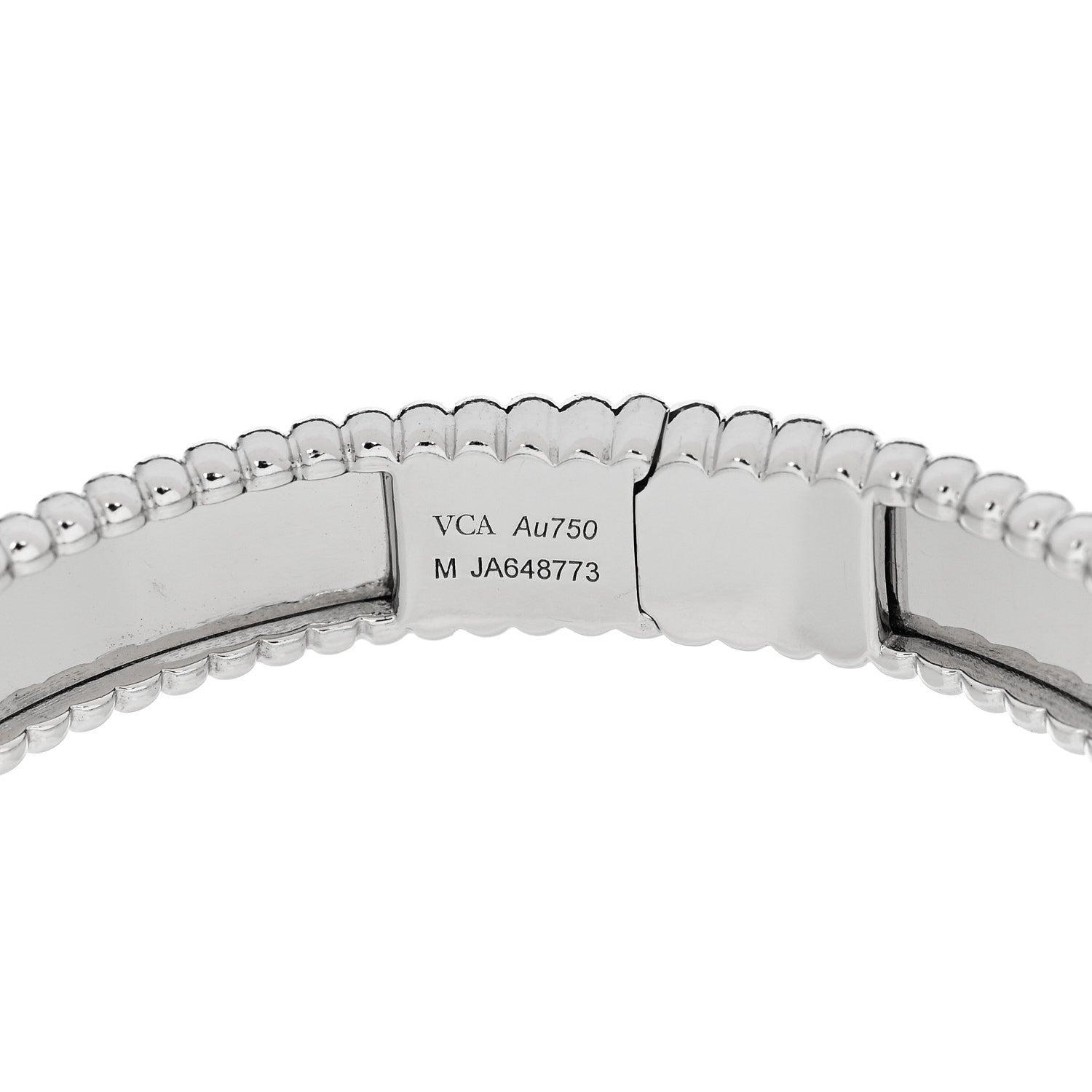 ヴァンクリーフ＆アーペル ペルレ ブレスレット 18K ホワイトゴールド VAN CLEEF & ARPELS PERLÉE BRACELET 18K WHITE GOLD