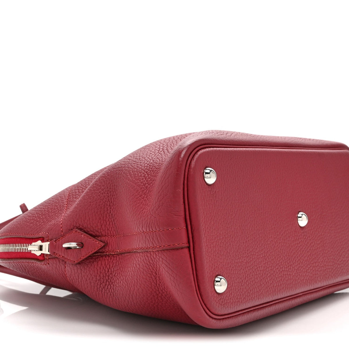 Hermès Bolide 31 Rubis Taurillon Clemence Silver Hardware