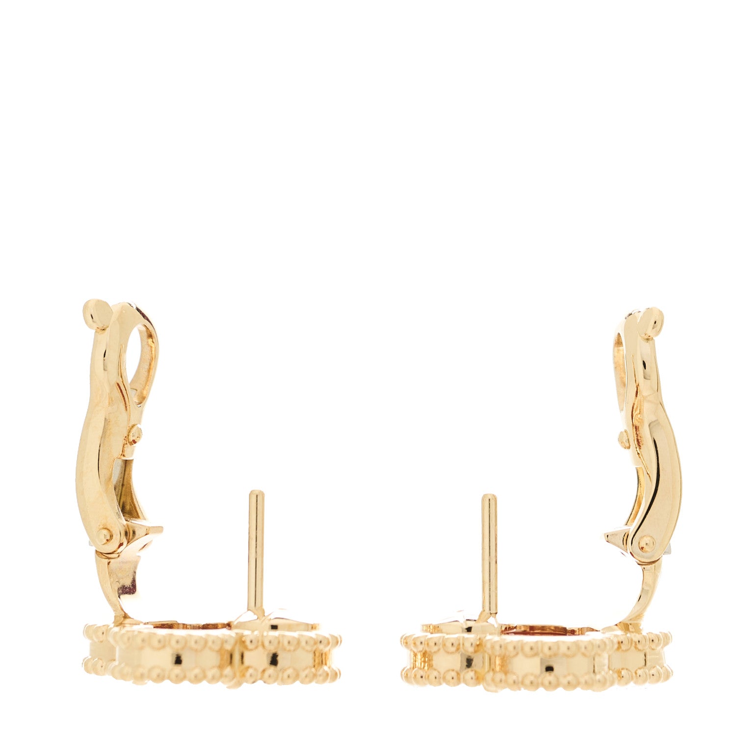 ヴァンクリーフ＆アーペル ヴィンテージアルハンブラ ピアス カーネリアン 18K イエローゴールド VAN CLEEF & ARPELS VINTAGE ALHAMBRA EARRINGS CARNELIAN 18K YELLOW GOLD