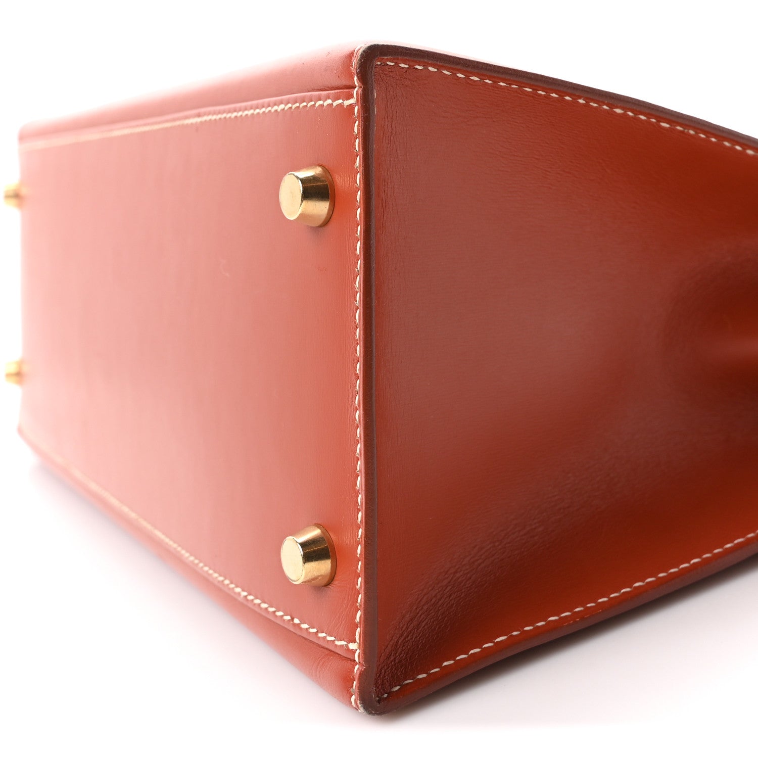 エルメス ケリー32 外縫い Brique ボックス ゴールド金具 HERMES KELLY32 SELLIER BRIQUE BOX GOLD HARDWARE