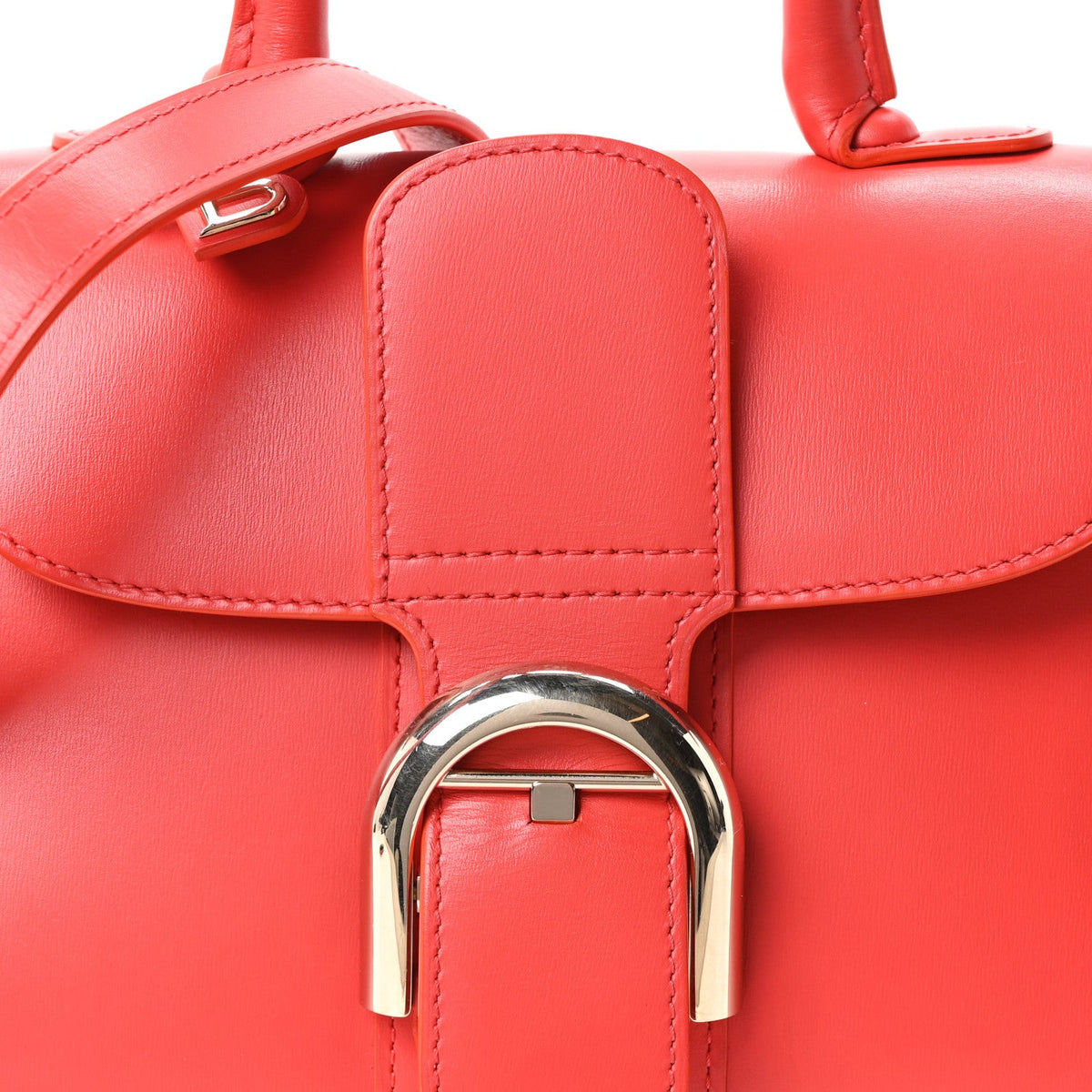 デルヴォー ブリヨン ミニ ショルダーバッグ Red ボックスカーフスキン ゴールド金具 DELVAUX BRILLANT MINI SHOULDER BAG RED BOX CALFSKIN GOLD HARDWAREソフトパン