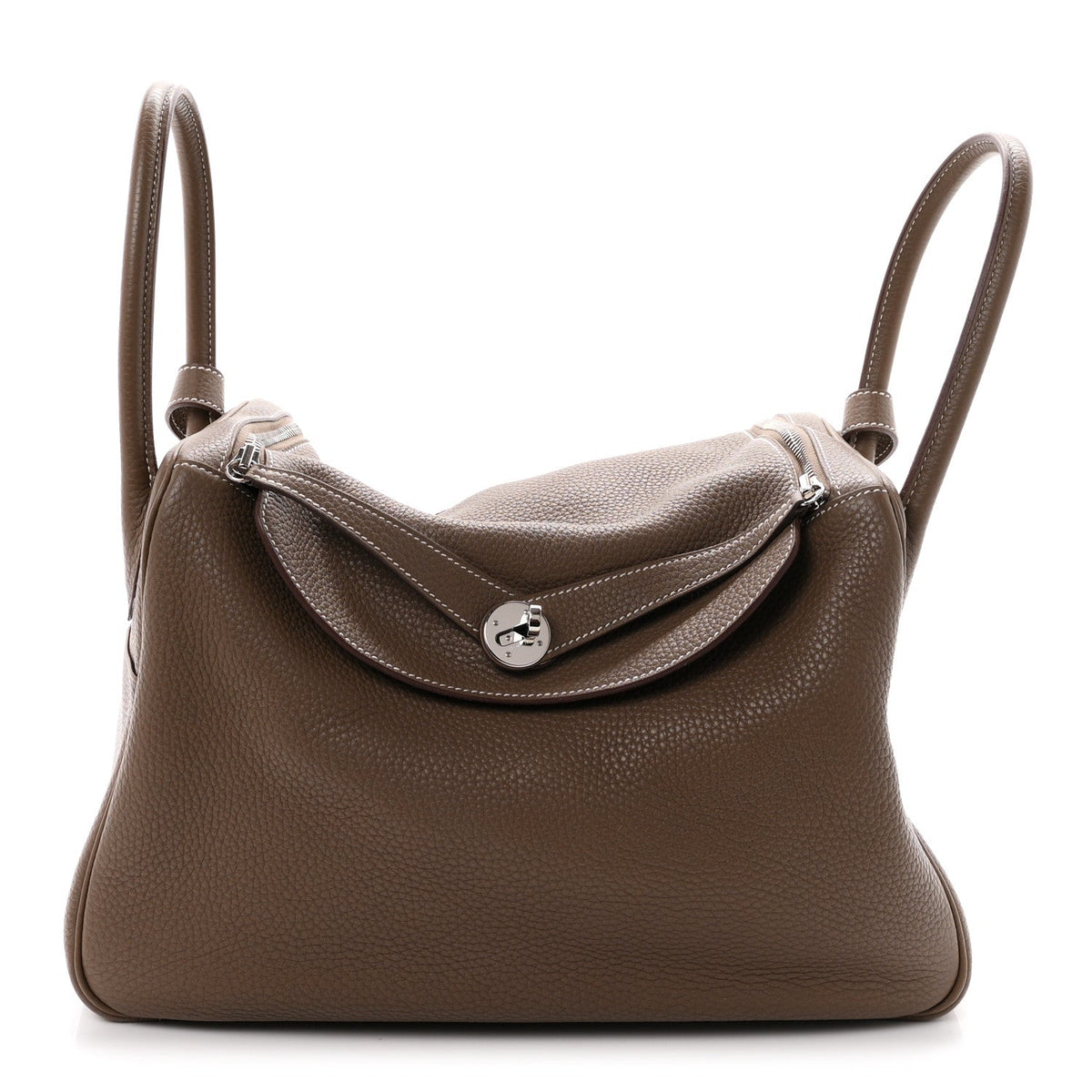 エルメス リンディ 34 Etoupe トリヨンクレマンス シルバー金具 HERMES LINDY 34 ETOUPE TAURILLON CLEMENCE SILVER HARDWARE
