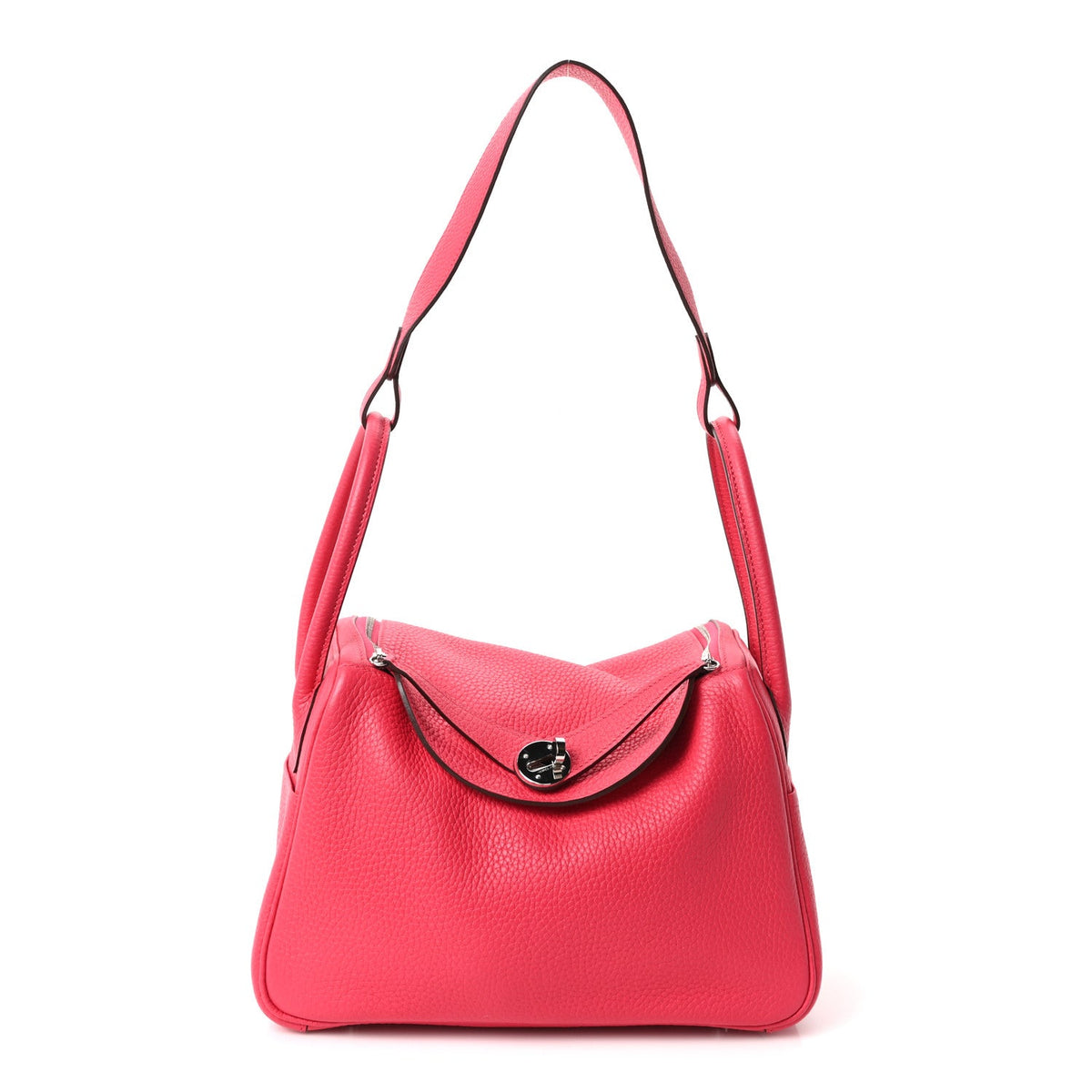 エルメス リンディ 26 Rose Extreme トリヨンクレマンス シルバー金具 HERMES LINDY 26 ROSE EXTREME TAURILLON CLEMENCE SILVER HARDWARE