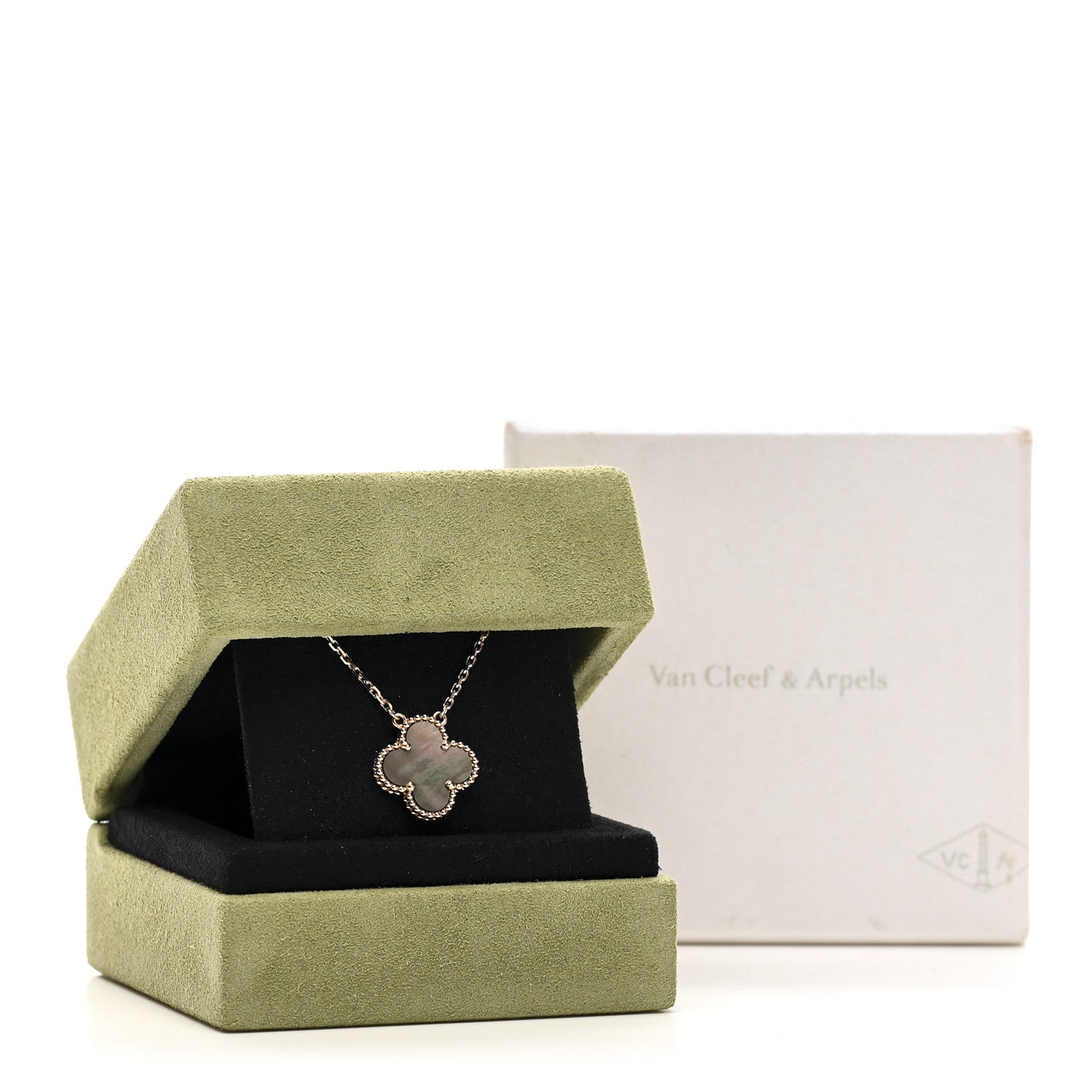 ヴァンクリーフ＆アーペル ヴィンテージアルハンブラ ペンダントネックレス マザーオブパール 18K ローズゴールド VAN CLEEF & ARPELS VINTAGE ALHAMBRA PENDANT NECKLACE MOTHER OF PEARL 18K ROSE GOLD