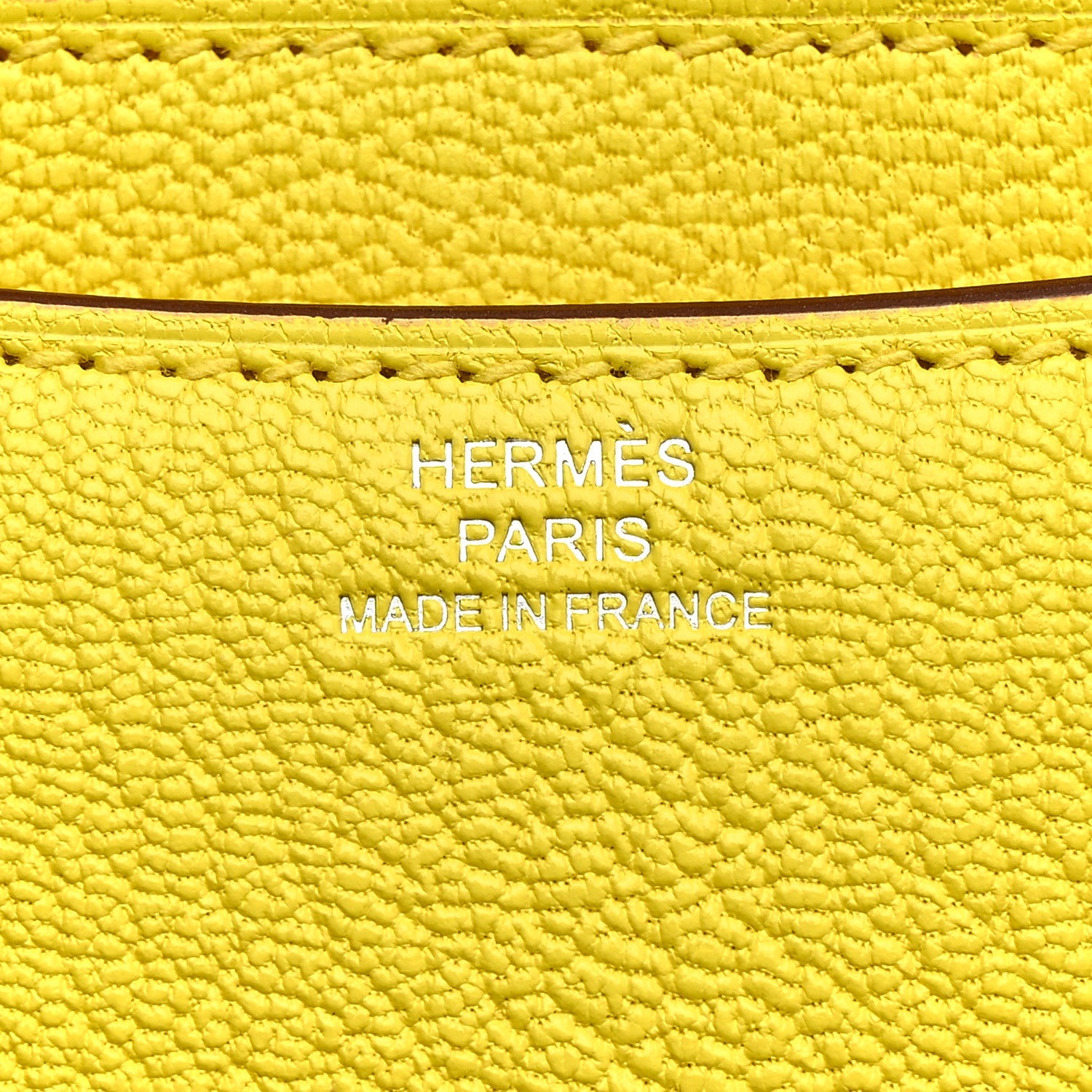 エルメス ミニコンスタンス 18 Jaune Citron シェーブル シャムキラ シルバー金具 HERMES MINI CONSTANCE 18 JAUNE CITRON CHEVRE CHAMKILA SILVER HARDWARE