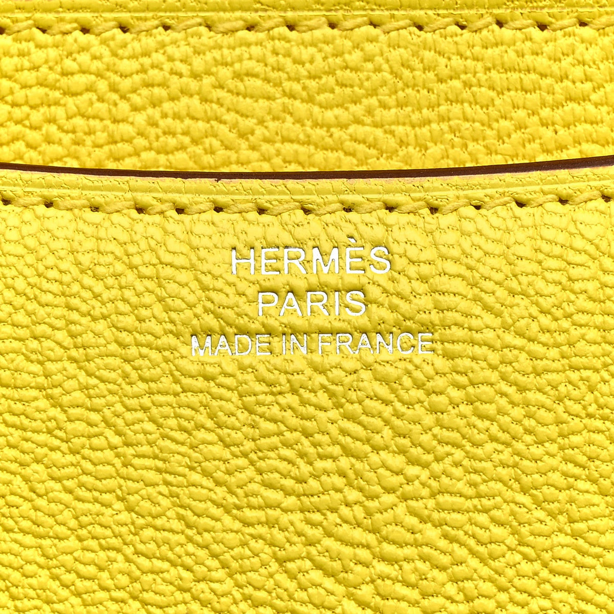 エルメス ミニコンスタンス 18 Jaune Citron シェーブル シャムキラ シルバー金具 HERMES MINI CONSTANCE 18 JAUNE CITRON CHEVRE CHAMKILA SILVER HARDWARE