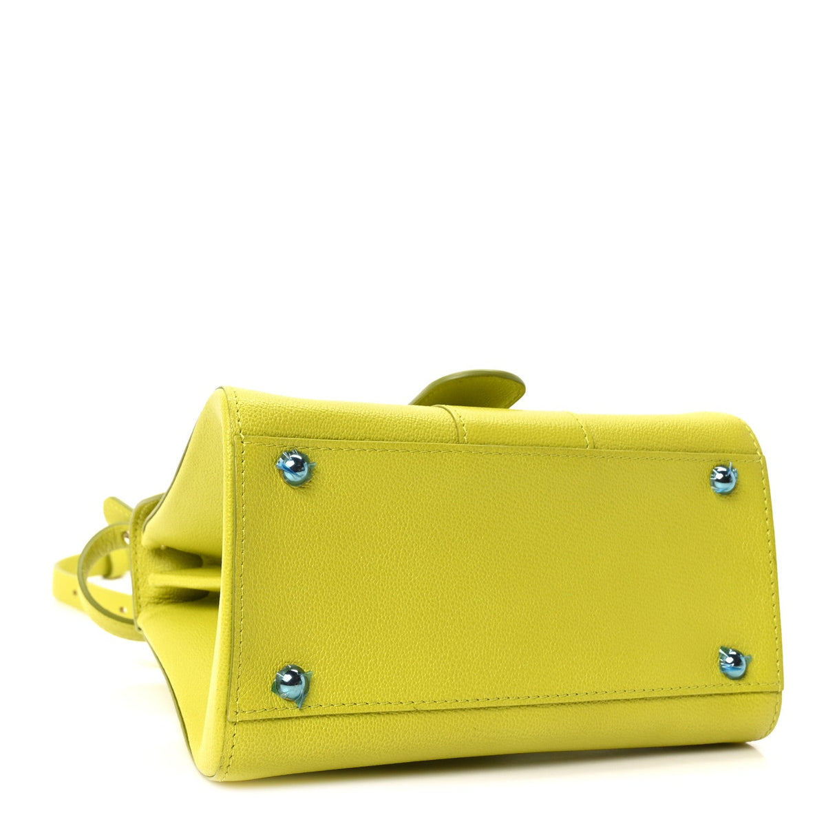 デルヴォー ブリヨン ミニ ショルダーバッグ Lime グレインドロデオカーフスキン シルバー金具 DELVAUX BRILLANT MINI SHOULDER BAG LIME GRAINED RODEO CALFSKIN SILVER HARDWARE
