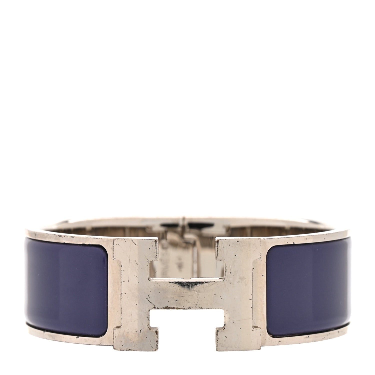 Hermès Enamel Wide Clic Clac H Bracelet PM Iris