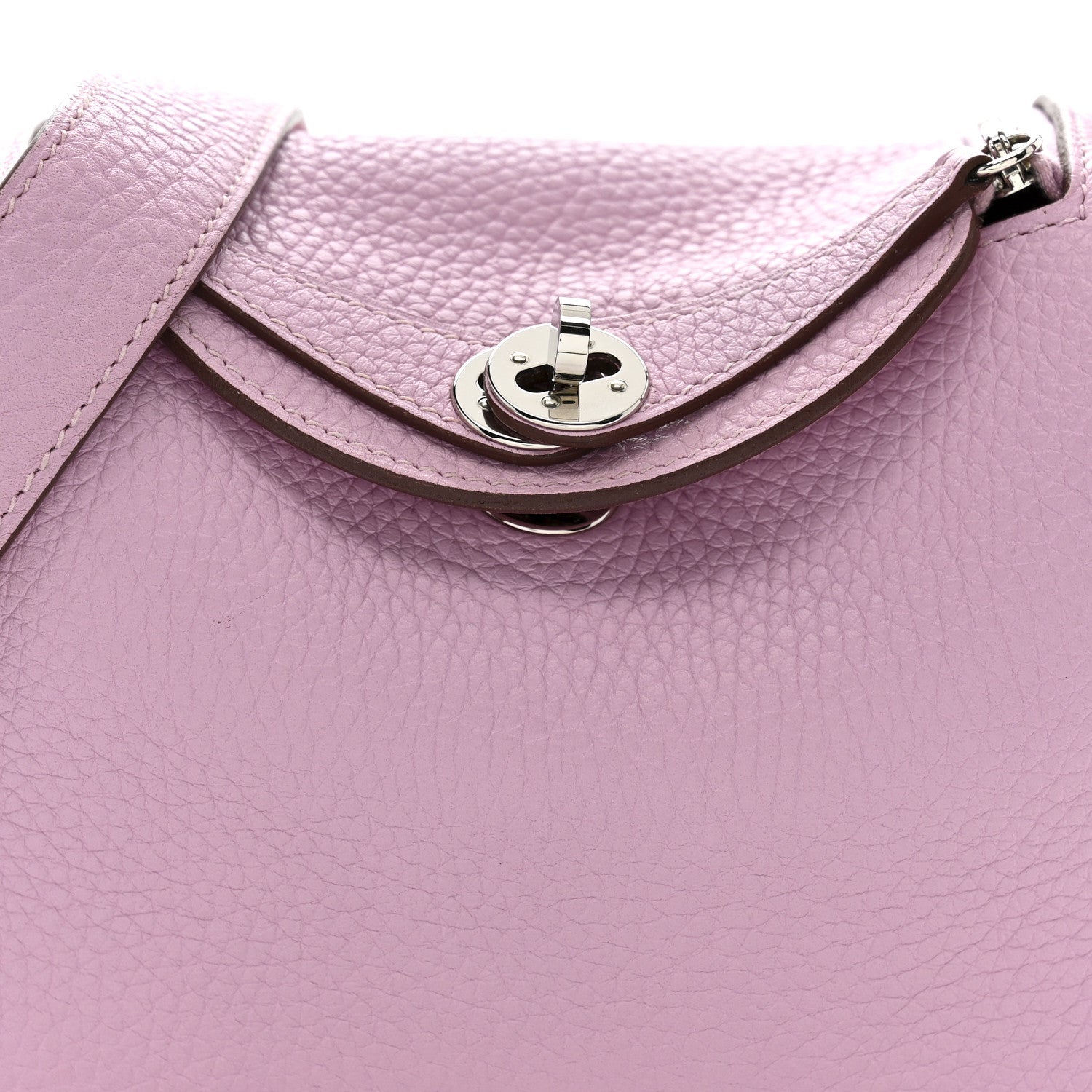 エルメス ミニリンディ 20 Mauve Sylvestre トリヨンクレマンス シルバー金具 HERMES MINI LINDY 20 MAUVE SYLVESTRE TAURILLON CLEMENCE SILVER HARDWARE
