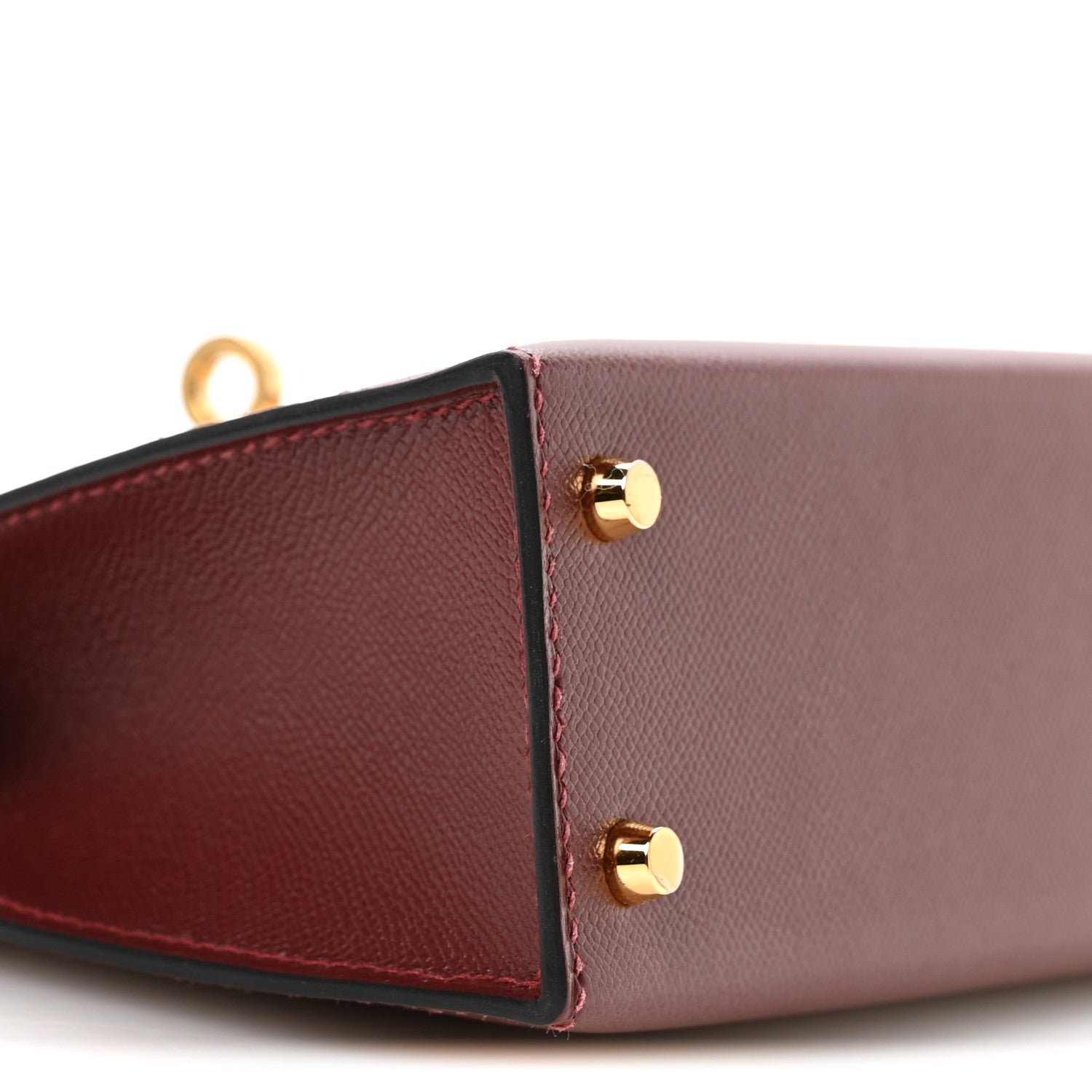 エルメス ミニケリー 20 外縫い Rouge H マダムカーフ ゴールド金具 HERMES MINI KELLY 20 SELLIER ROUGE H MADAME CALFSKIN GOLD HARDWARE