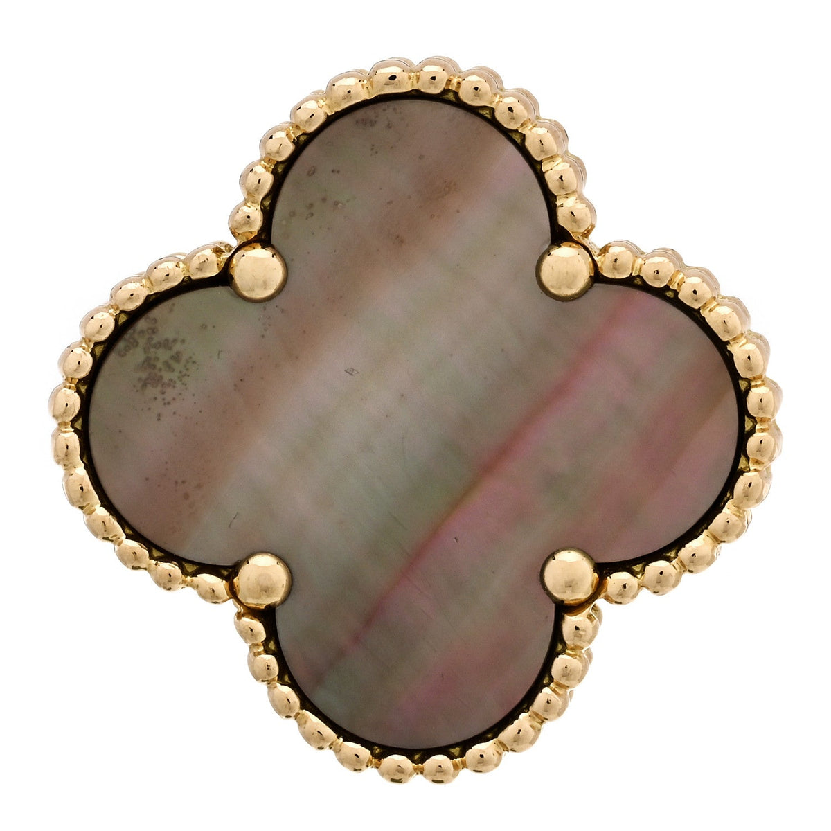 ヴァンクリーフ＆アーペル マジックアルハンブラ リング マザーオブパール 18K イエローゴールド VAN CLEEF & ARPELS MAGIC ALHAMBRA RING MOTHER OF PEARL 18K YELLOW GOLD
