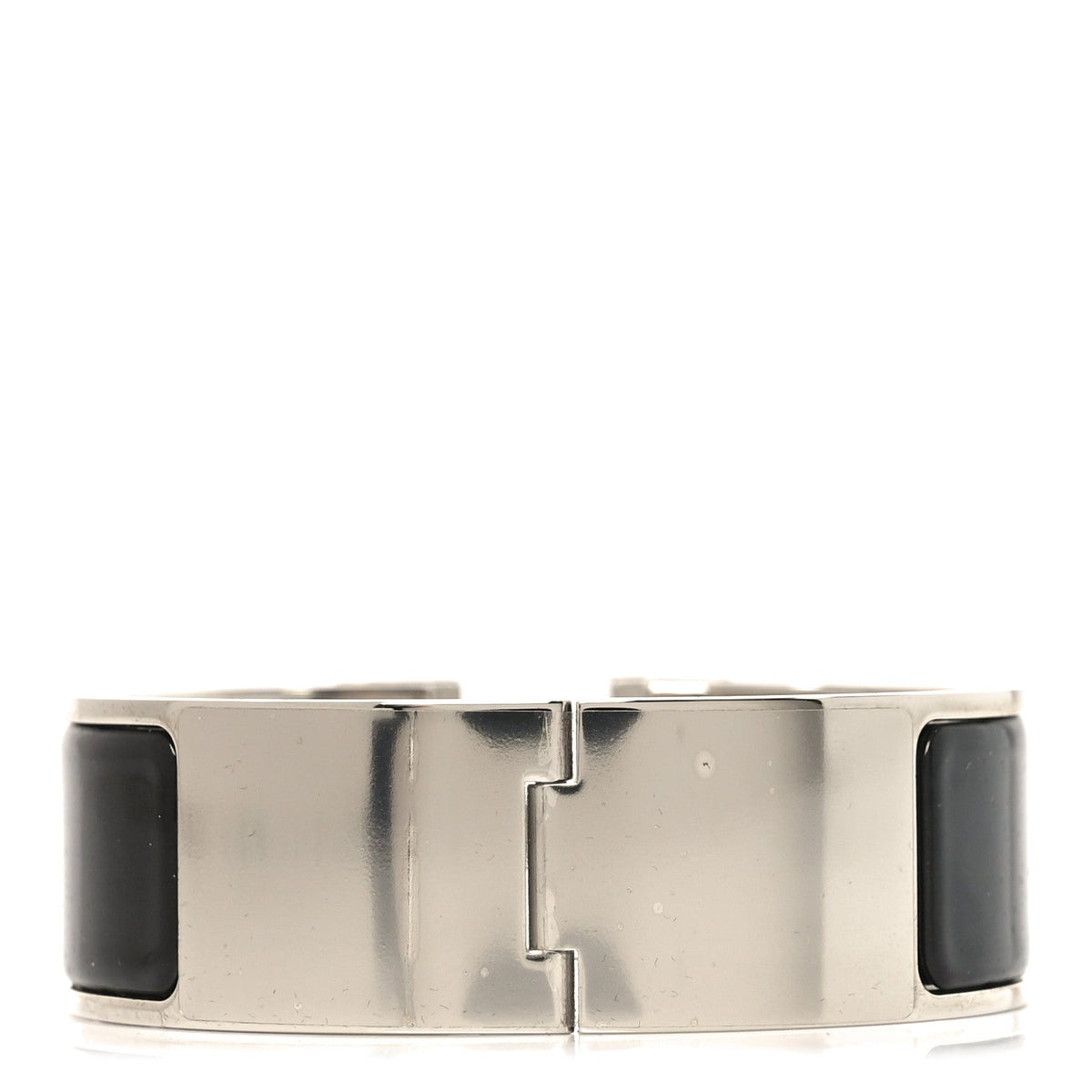 エルメス クリッククラック H ブレスレット エナメル ワイド PM ブラック HERMES CLIC CLAC H BRACELET ENAMEL WIDE PM BLACK