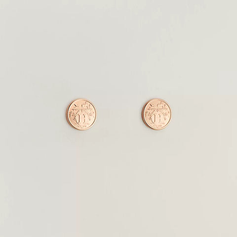 定価以下】エルメス エクスリブリス TPM ピアス ローズゴールド HERMES  