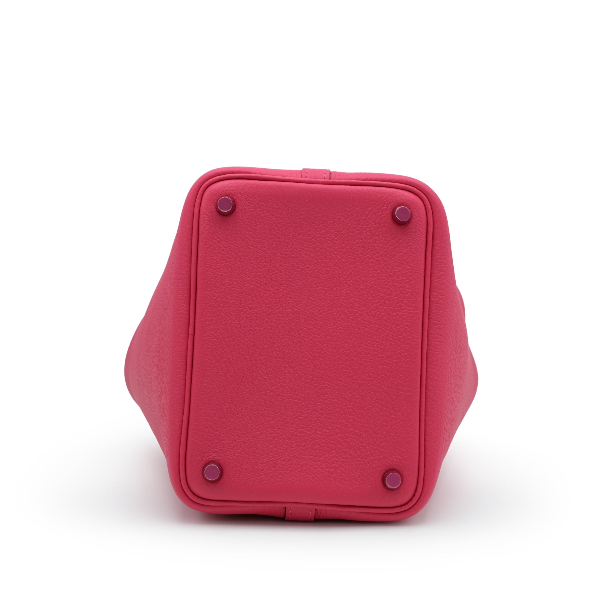 HERMES PICOTIN LOCK 18 PM MONOCHROME ROSE MEXICO TAURILLON CLEMENCE PINK HARDWARE