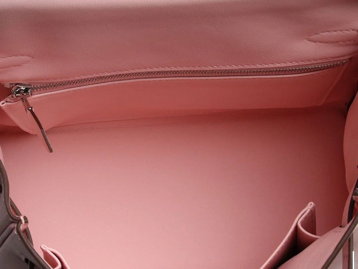 エルメス ケリー 25 ローズサクラ スイフト シルバー金具 HERMES KELLY