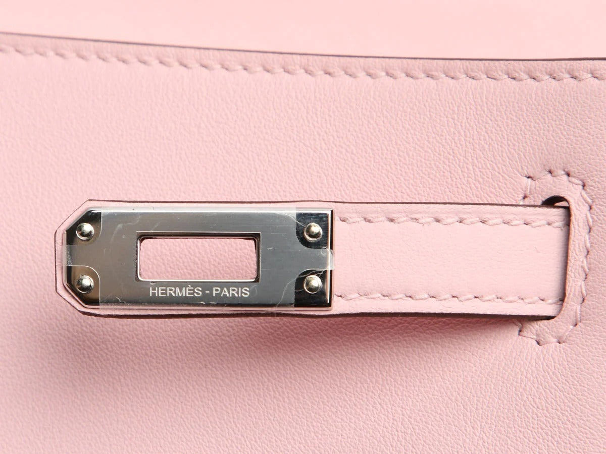 エルメス ケリー 25 ローズサクラ スイフト シルバー金具 HERMES KELLY