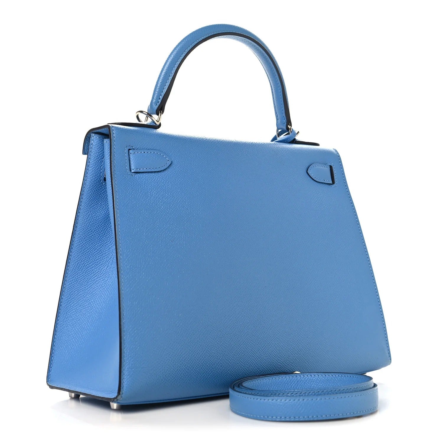 エルメス ケリー 28 外縫い Bleu Paradise エプソン シルバー金具 HERMES KELLY 28 SELLIER BLEU PARADISE EPSOM SILVER HARDWARE