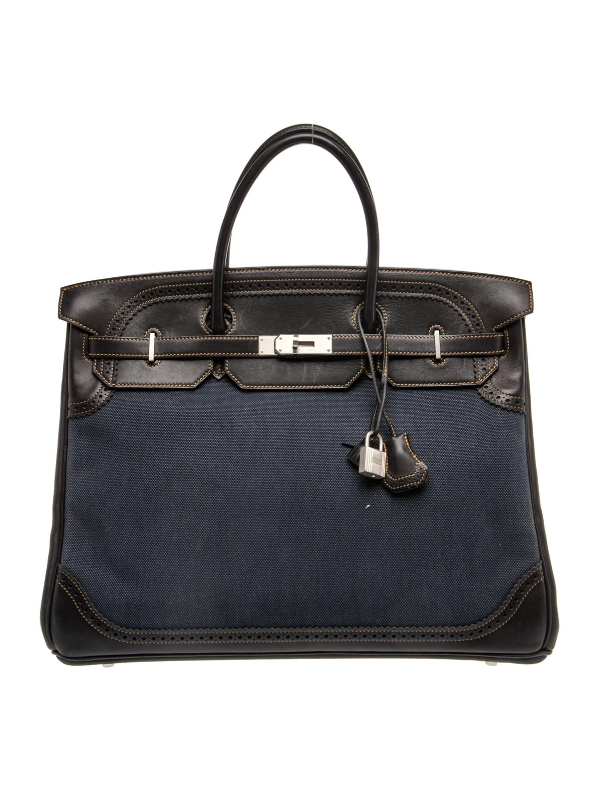 エルメス 限定品 バーキン３５ ギリーズ デニムフォンセ ブラック エヴァーカーフ トワル マットシルバー金具 HERMES BIRKIN 35 GHILLIES DENIM FONCE BLACK VEAU EVERCALF TOILE MATTE SILVER BRUSHED SILVER HARDWARE
