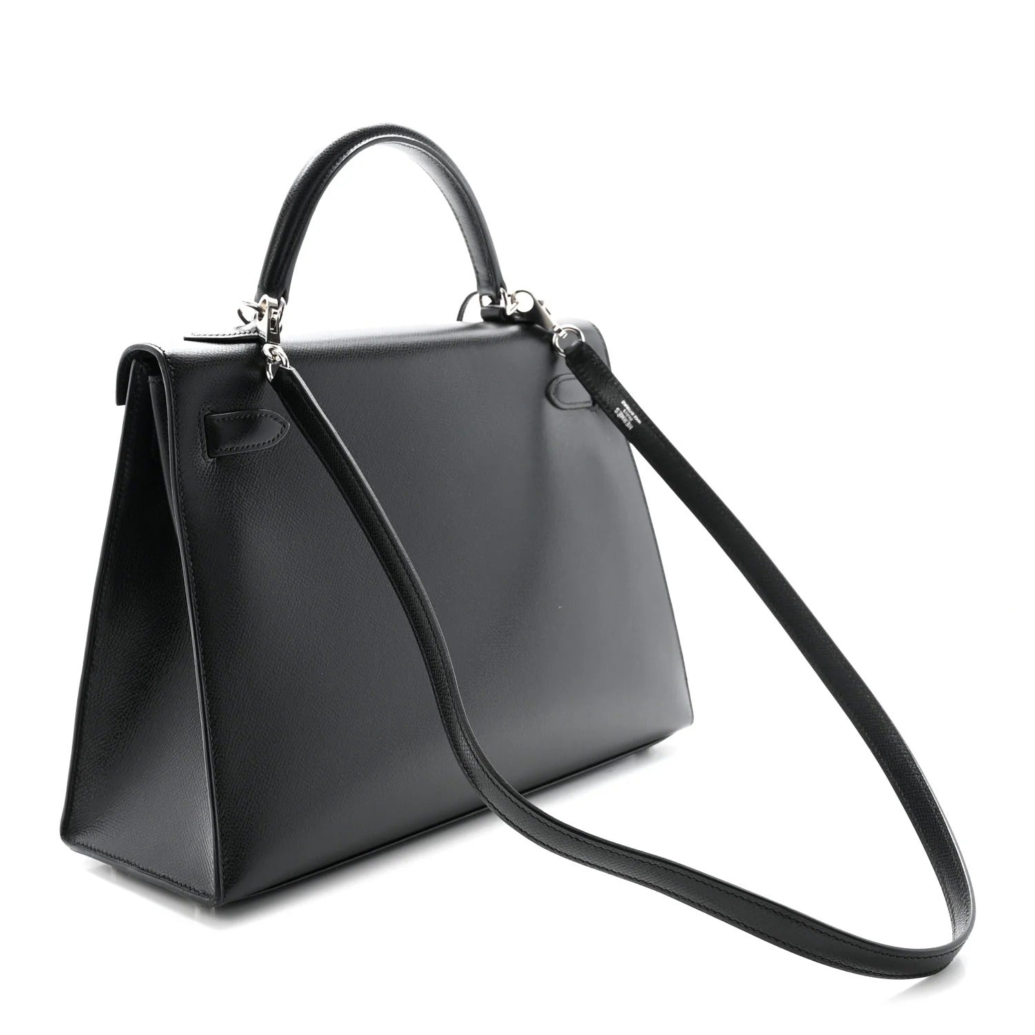 エルメス ケリー 32 外縫い Black エプソン シルバー金具 HERMES KELLY 32 SELLIER BLACK EPSOM SILVER HARDWARE