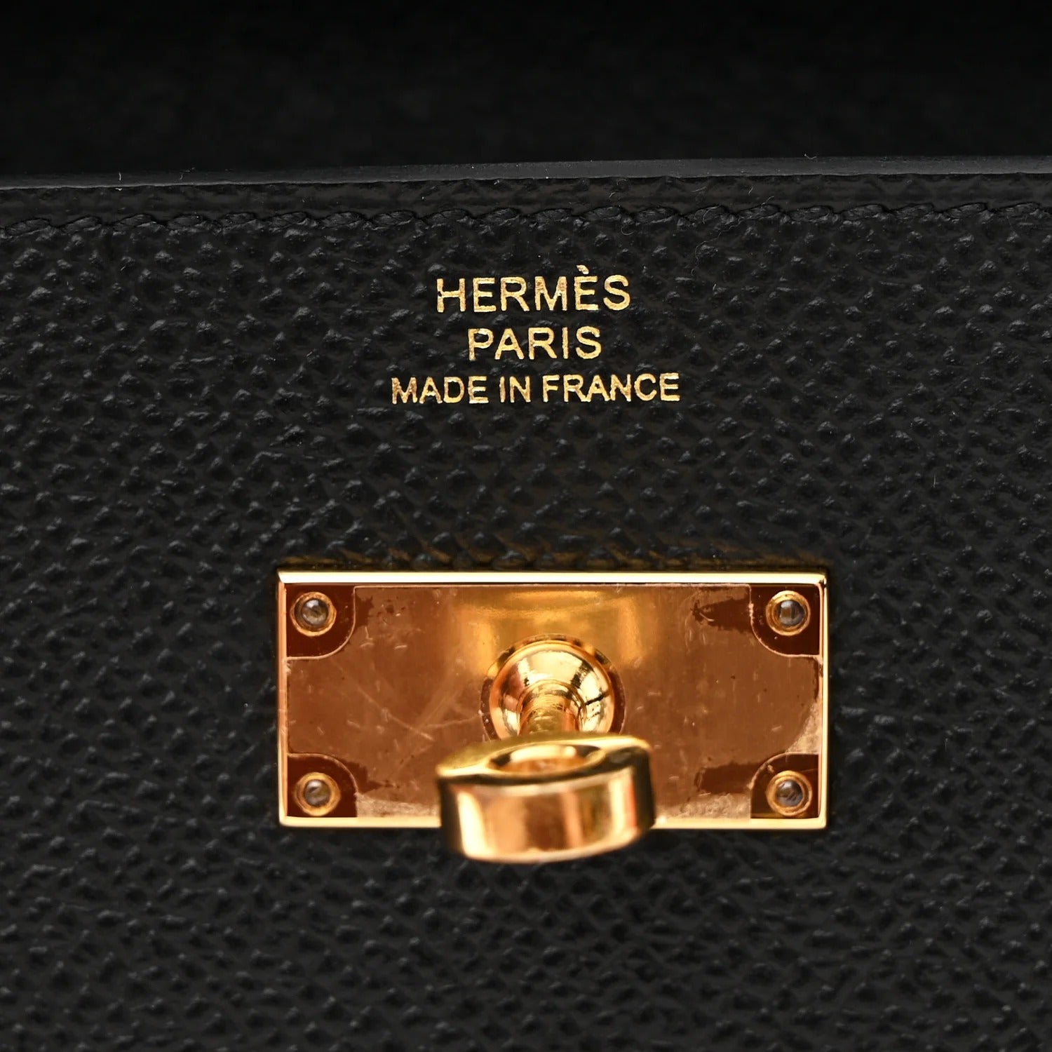 HERMES KELLY TO GO WALLET BLACK EPSOM GOLD HARDWARE