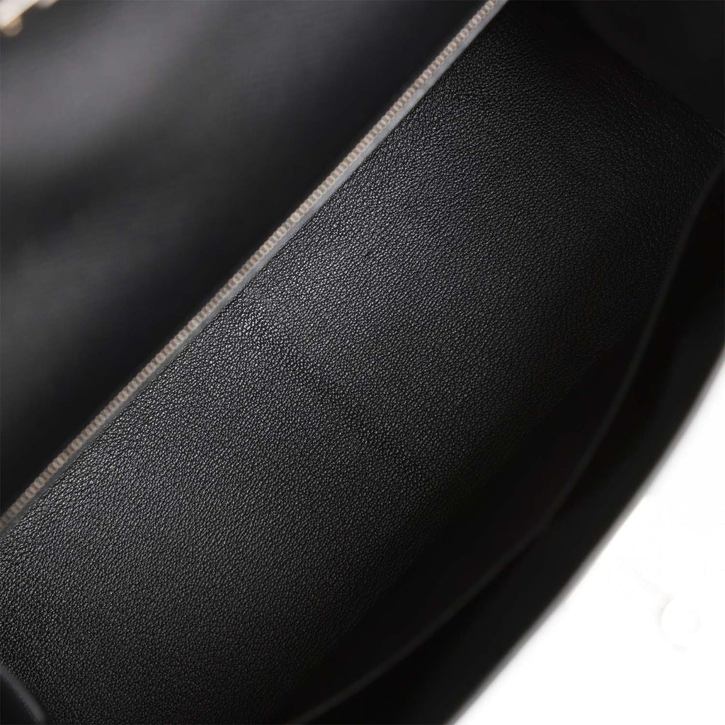 エルメス ケリー 32 外縫い Black エプソン シルバー金具 HERMES KELLY 32 SELLIER BLACK EPSOM SILVER HARDWARE