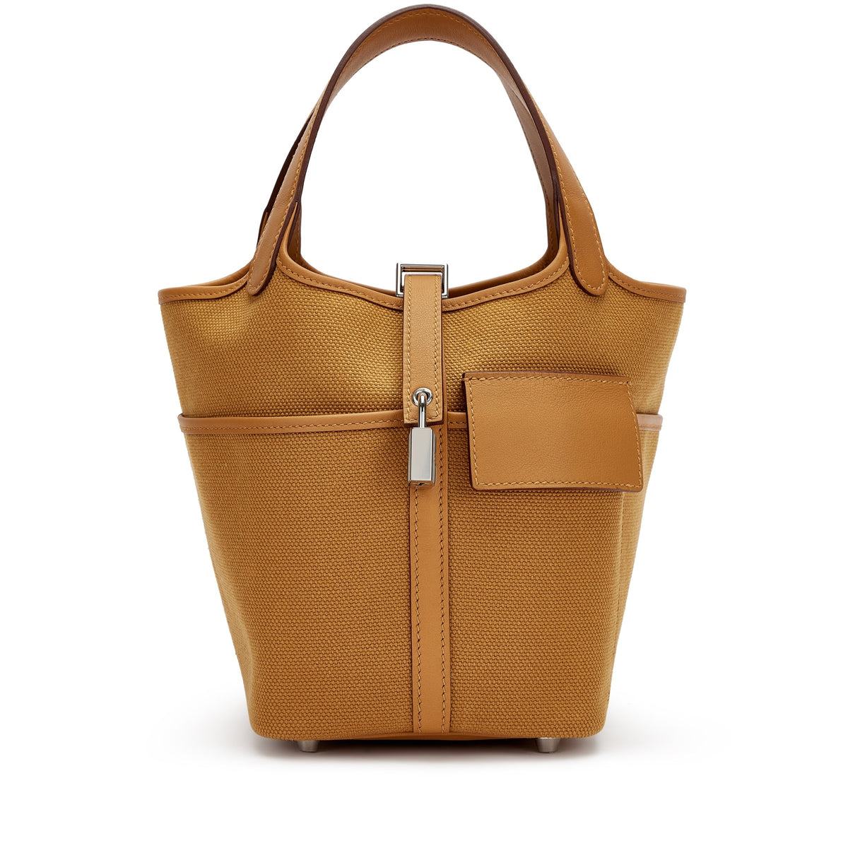 エルメス ピコタンロックPM カーゴ デゼール セサミ トワル キャンバス スイフト シルバー金具 HERMES PICOTIN LOCK 18 CARGO DESERT SESAME TOILE CANVAS SWIFT SILVER HARDWARE