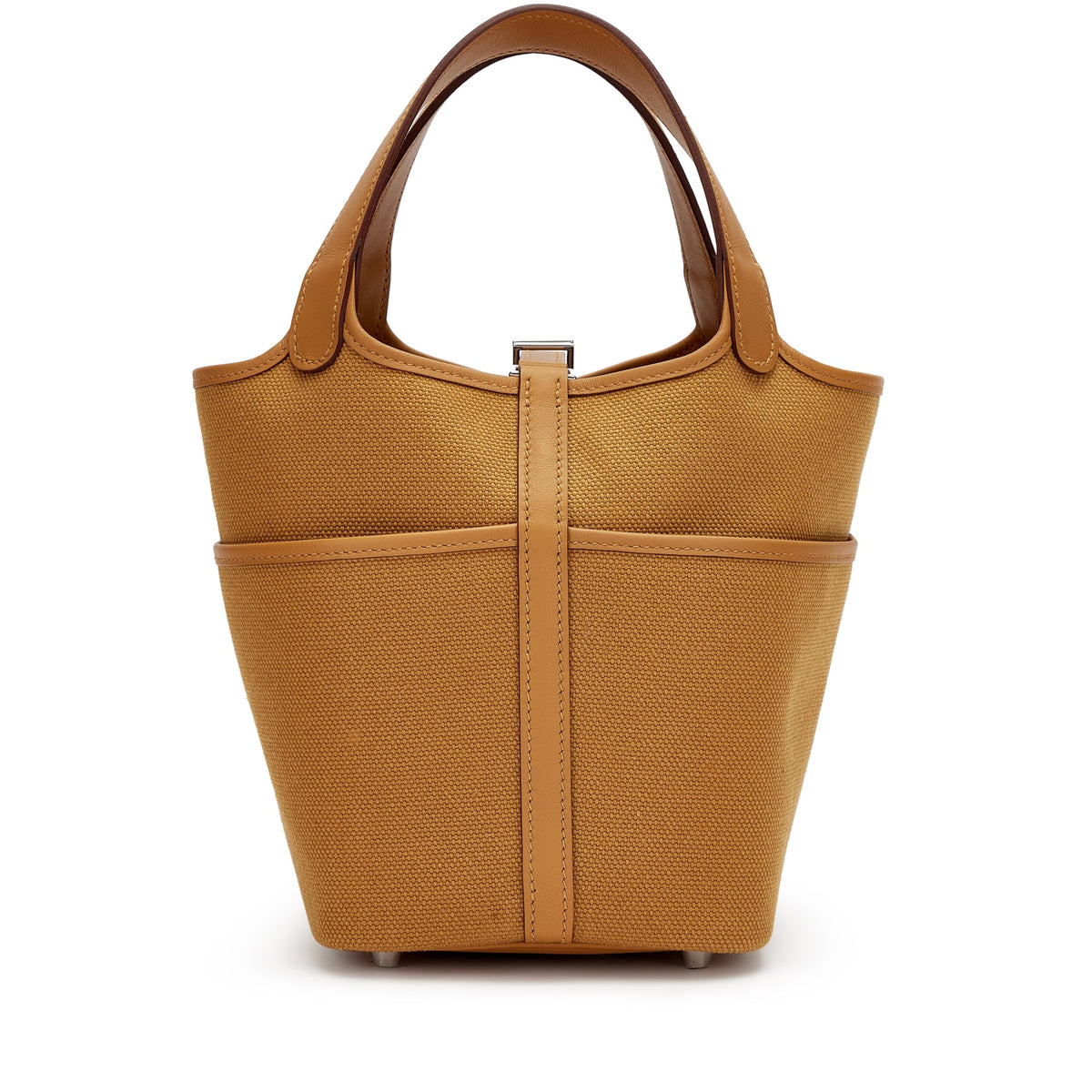 エルメス ピコタンロックPM カーゴ デゼール セサミ トワル キャンバス スイフト シルバー金具 HERMES PICOTIN LOCK 18 CARGO DESERT SESAME TOILE CANVAS SWIFT SILVER HARDWARE