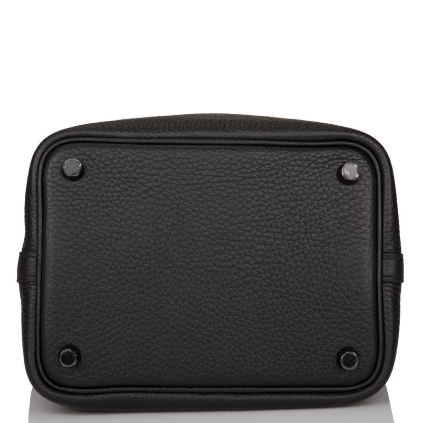 HERMES PICOTIN LOCK PM 18 MONOCHROME SO BLACK TAURILLON CLEMENCE BLACK HARDWARE