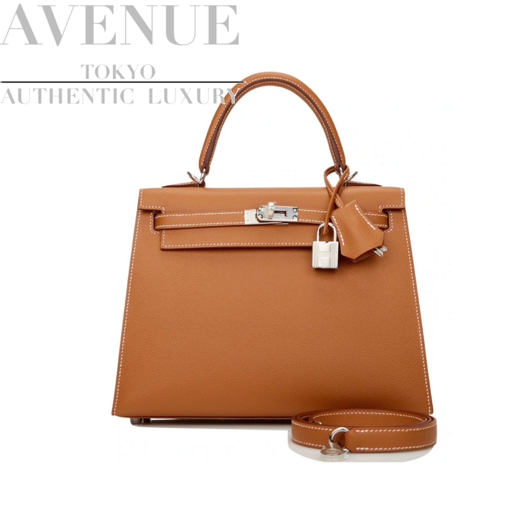 新品未使用】2023年製 エルメス ケリー２５ ゴールド エプソン シルバー金具 HERMES KELLY SELLIER 25 GOLD |  AVENUE TOKYO