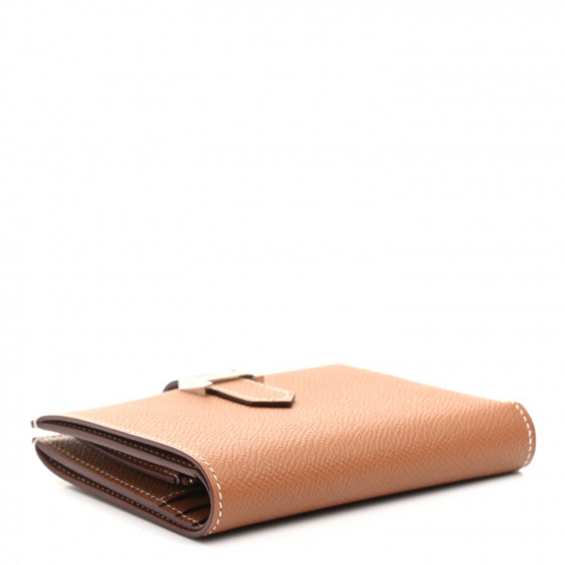 エルメス ベアン コンパクトウォレット ゴールド エプソン シルバー金具 折り財布 HERMES BEARN COMPACT WALLET GOLD EPSOM SILVER HARDWARE