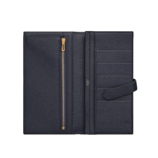 エルメス ベアンスフレ ベアンロングウォレット ブルーニュイ エプソン ゴールド金具 HERMES BEARN GUSSET WALLET BLEU NUIT EPSOM GOLD HARDWARE