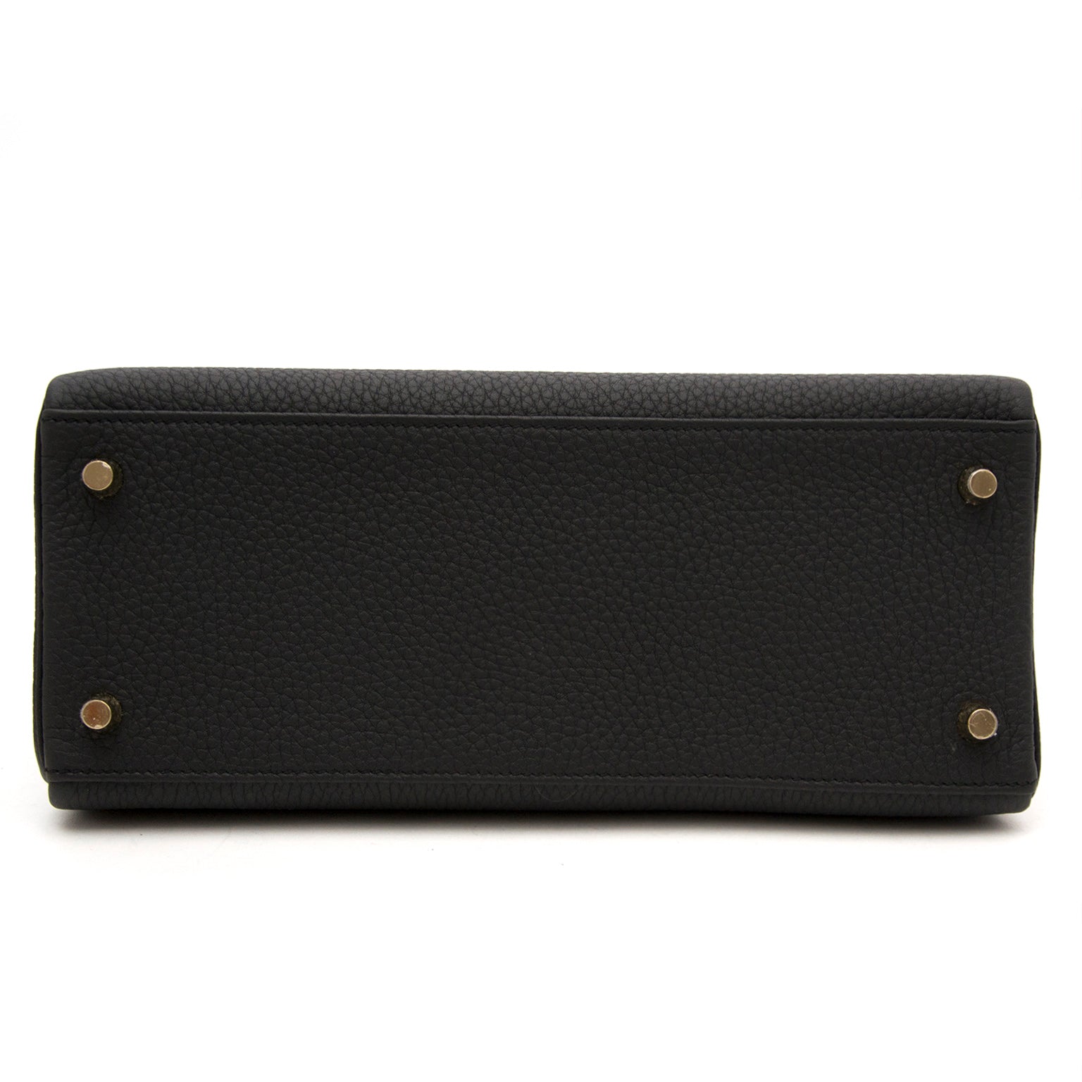 HERMES KELLY 28 SELLIER BLACK TOGO GOLD HARDWARE