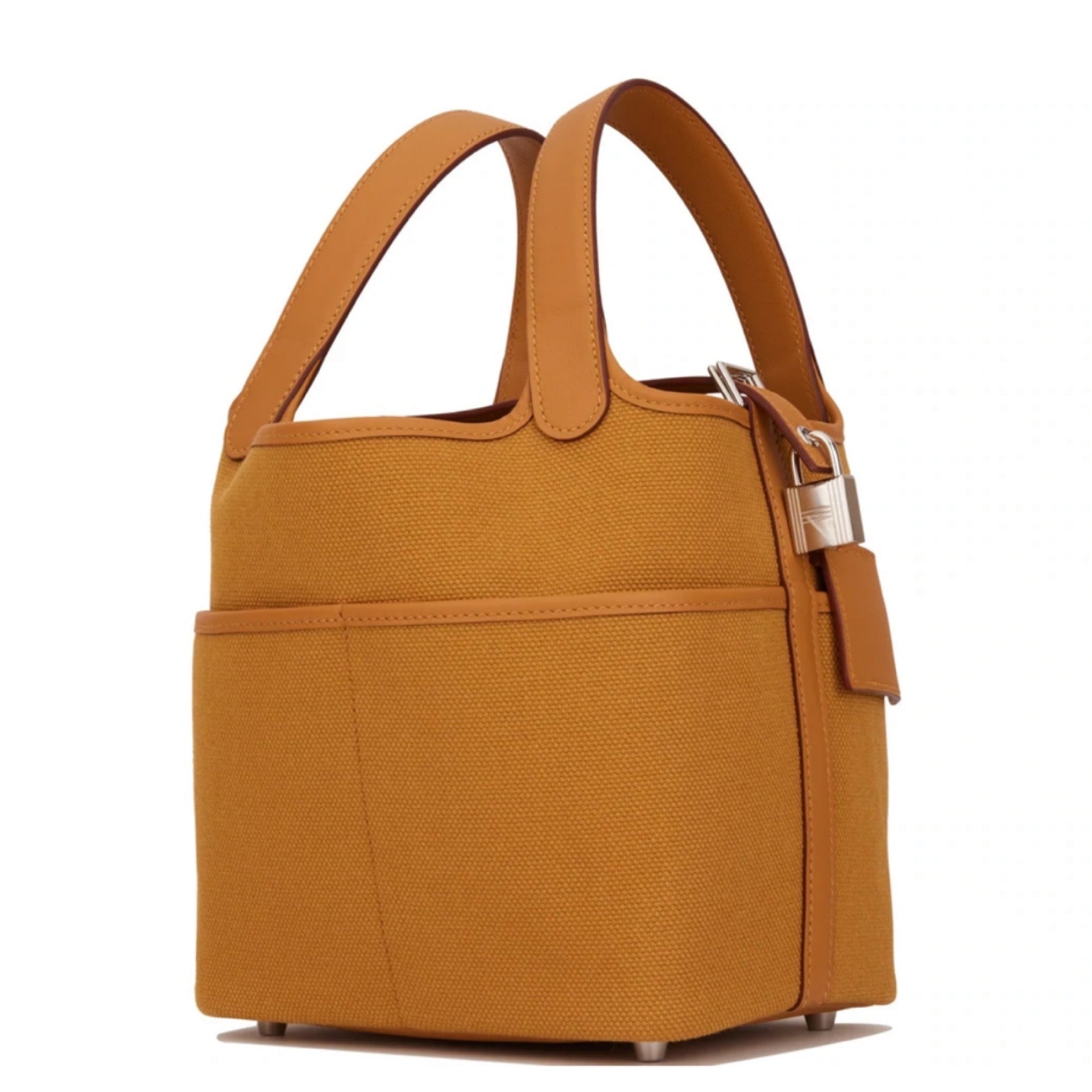 [New unused] 2021 new limited edition Hermes Picotin Lock PM Cargo Desert Sesame Toile Canvas Swift Silver hardware HERMES PICOTIN LOCK 18 CARGO DESERT SESAME TOILE CANVAS SWIFT SILVER HARDWARE